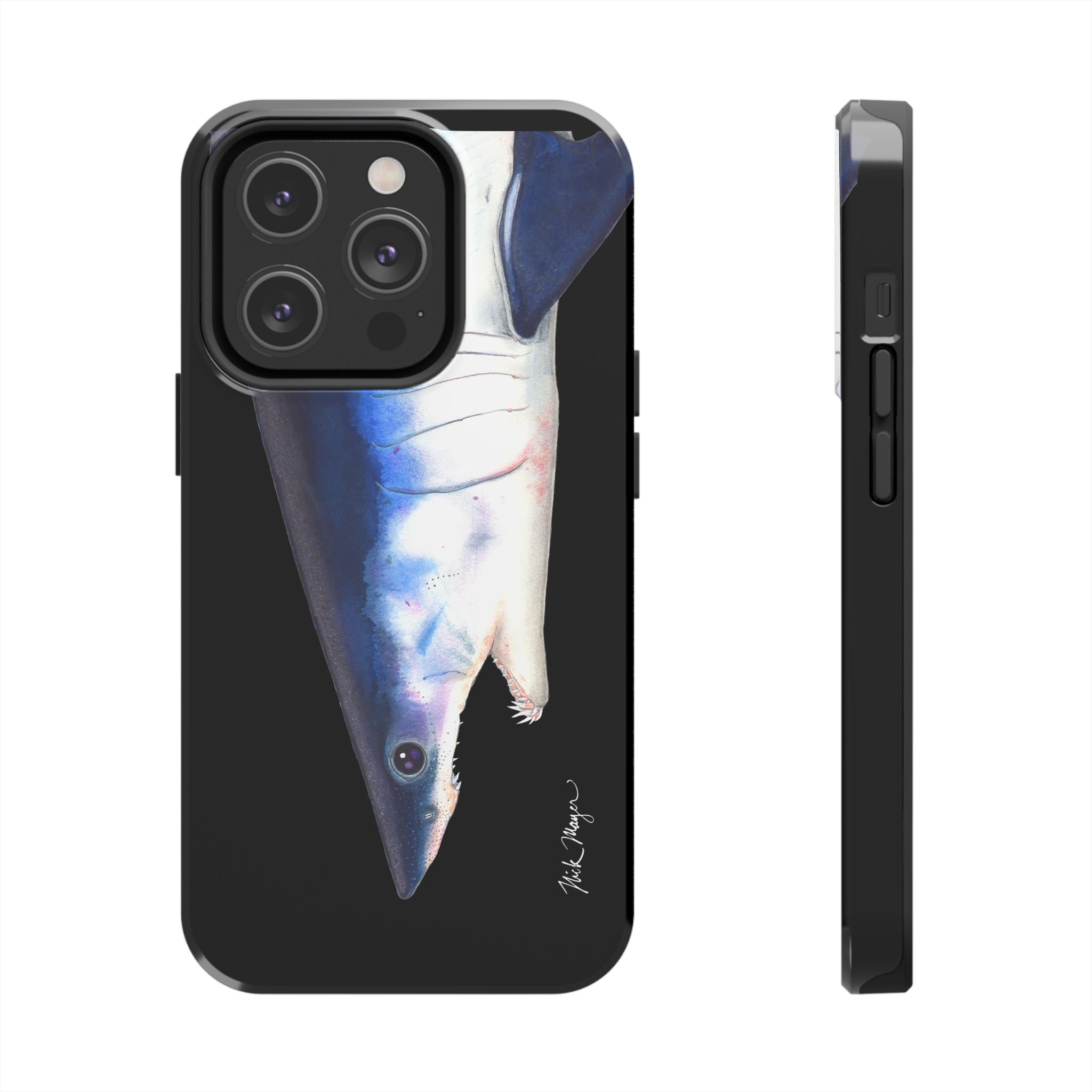 Mako Shark Face Black Case (iPhone)