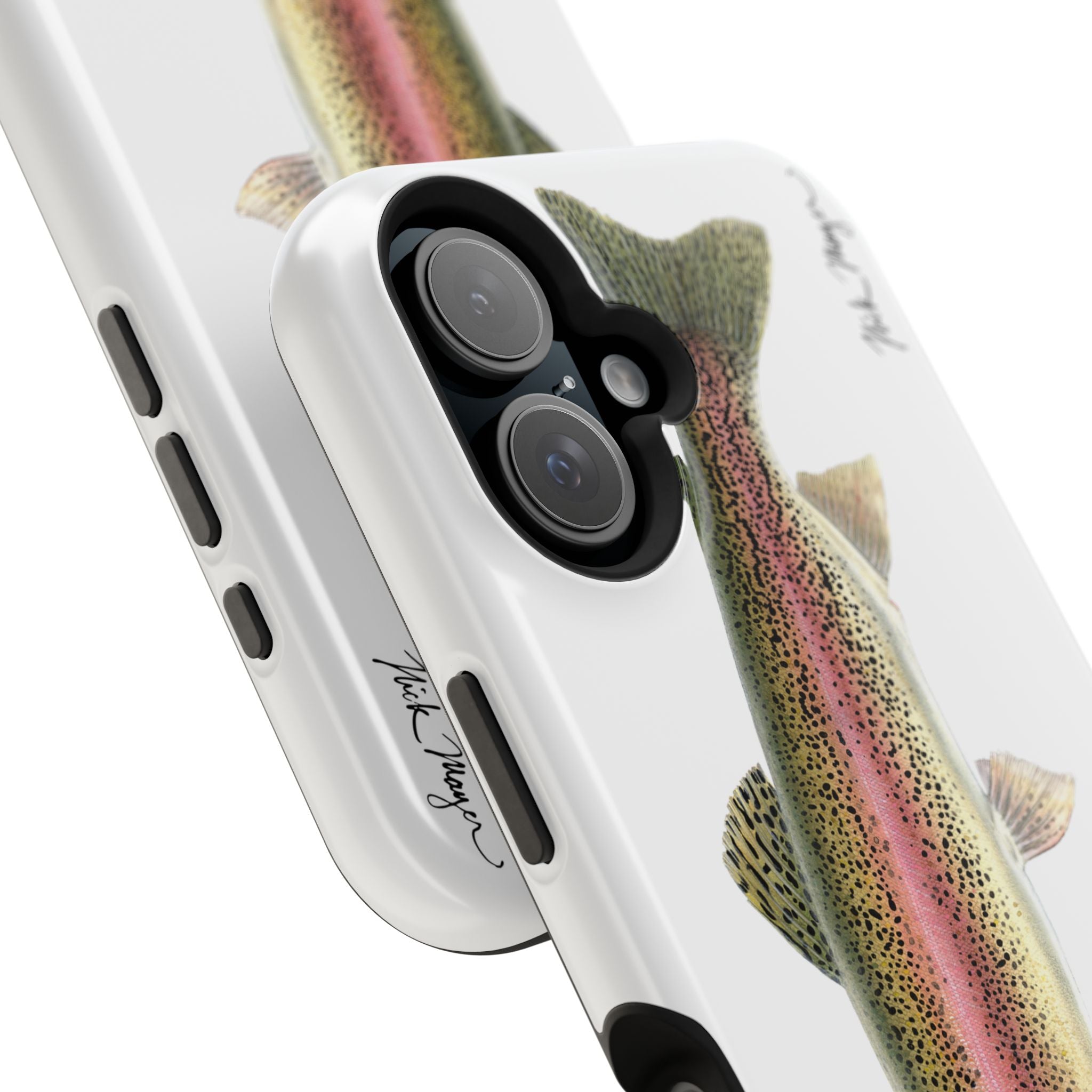 Rainbow Trout MagSafe White iPhone Case