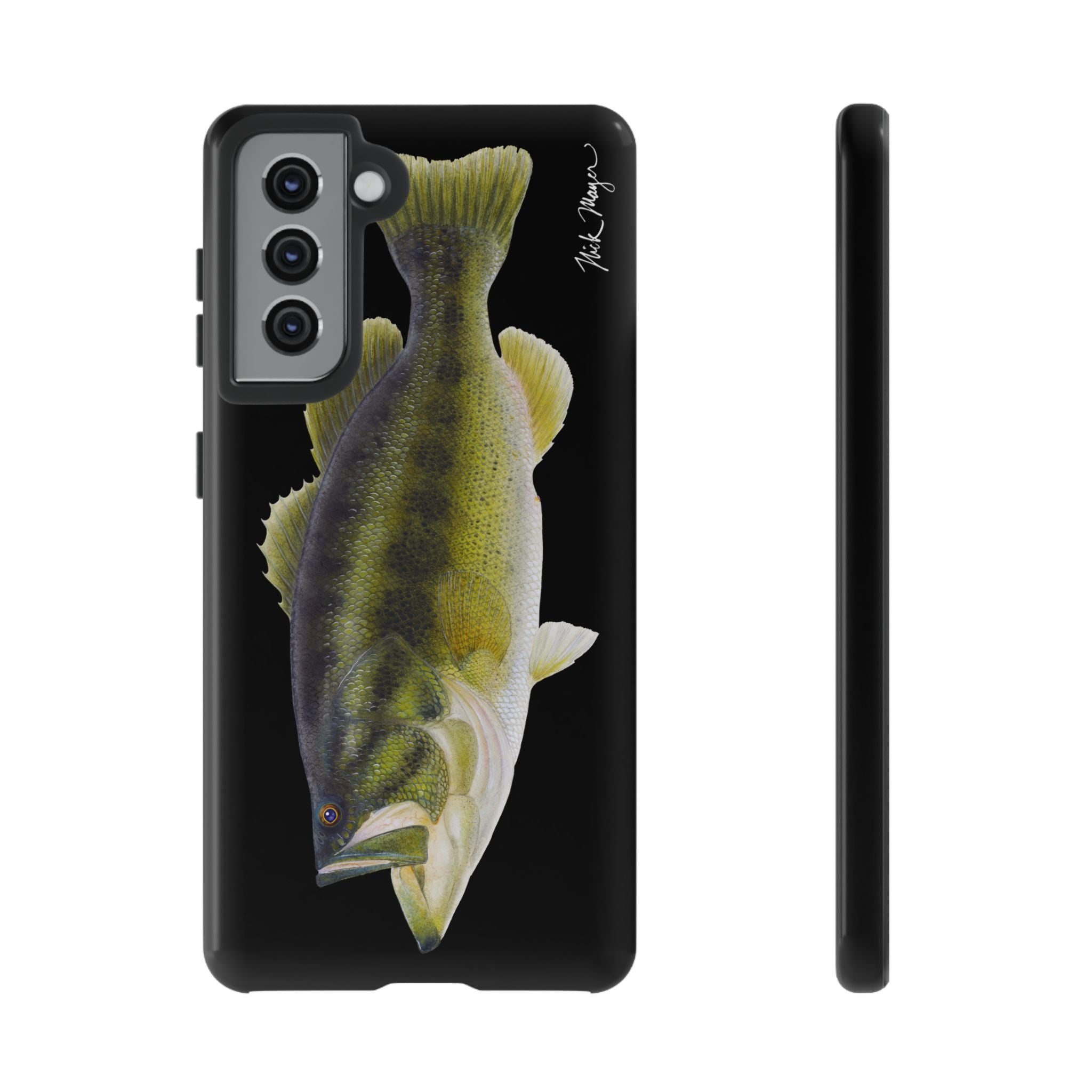 Largemouth Bass Black Phone Case (Samsung)