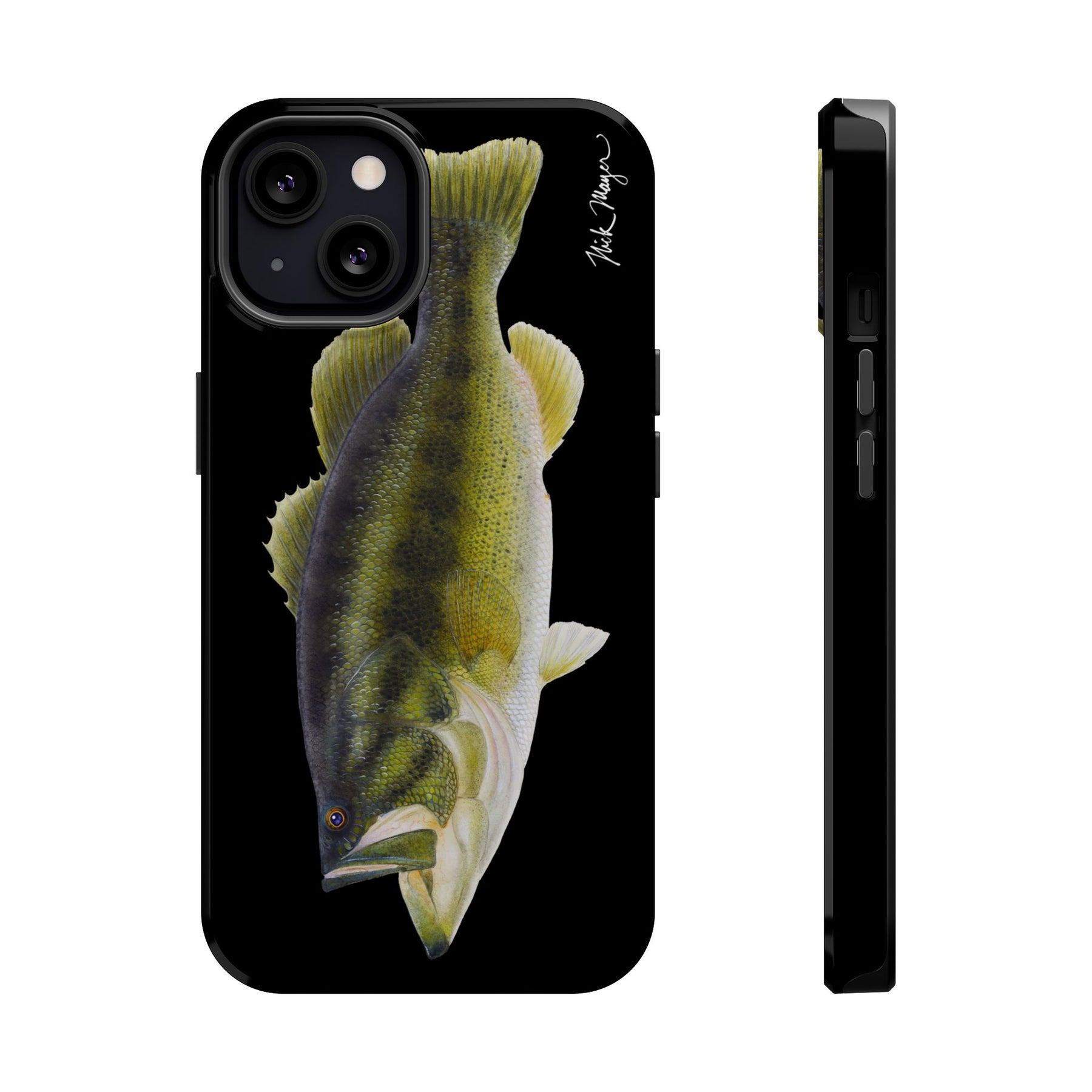 Largemouth Bass MagSafe Black iPhone Case