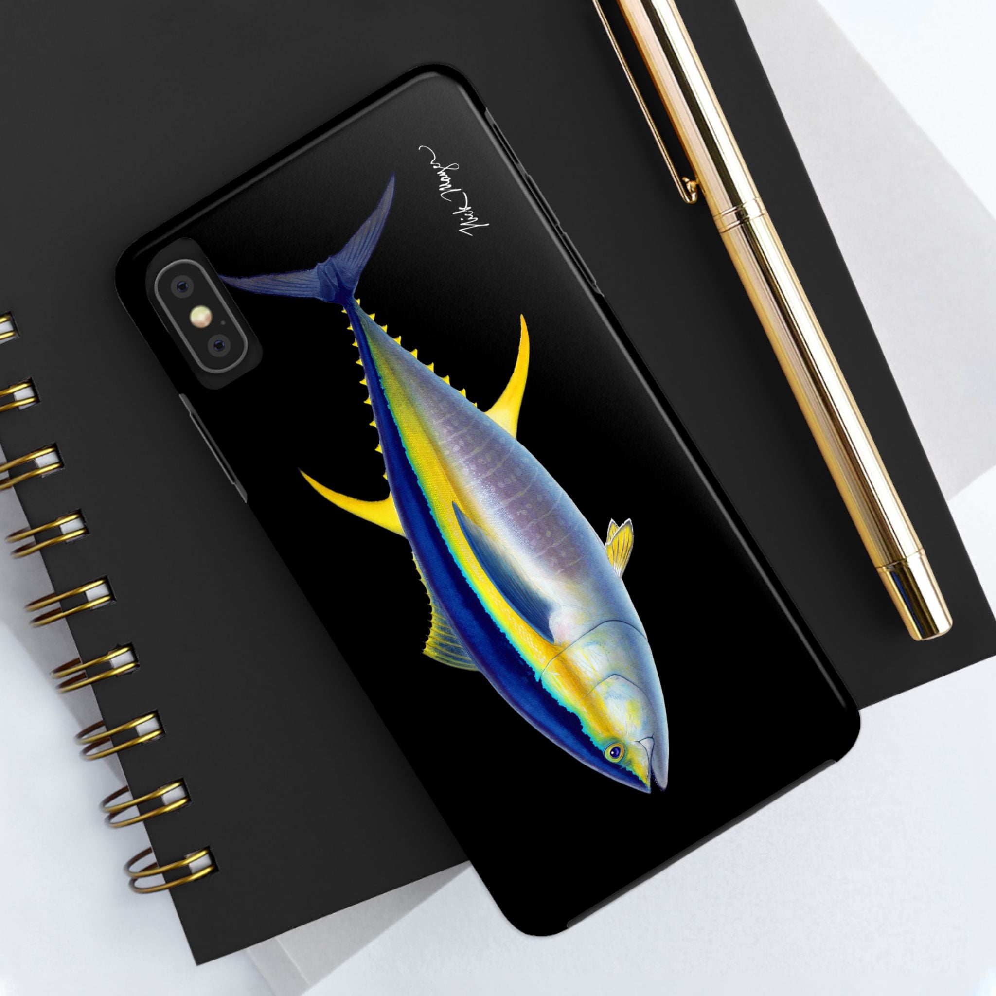 Yellowfin Tuna Black Phone Case (iPhone)