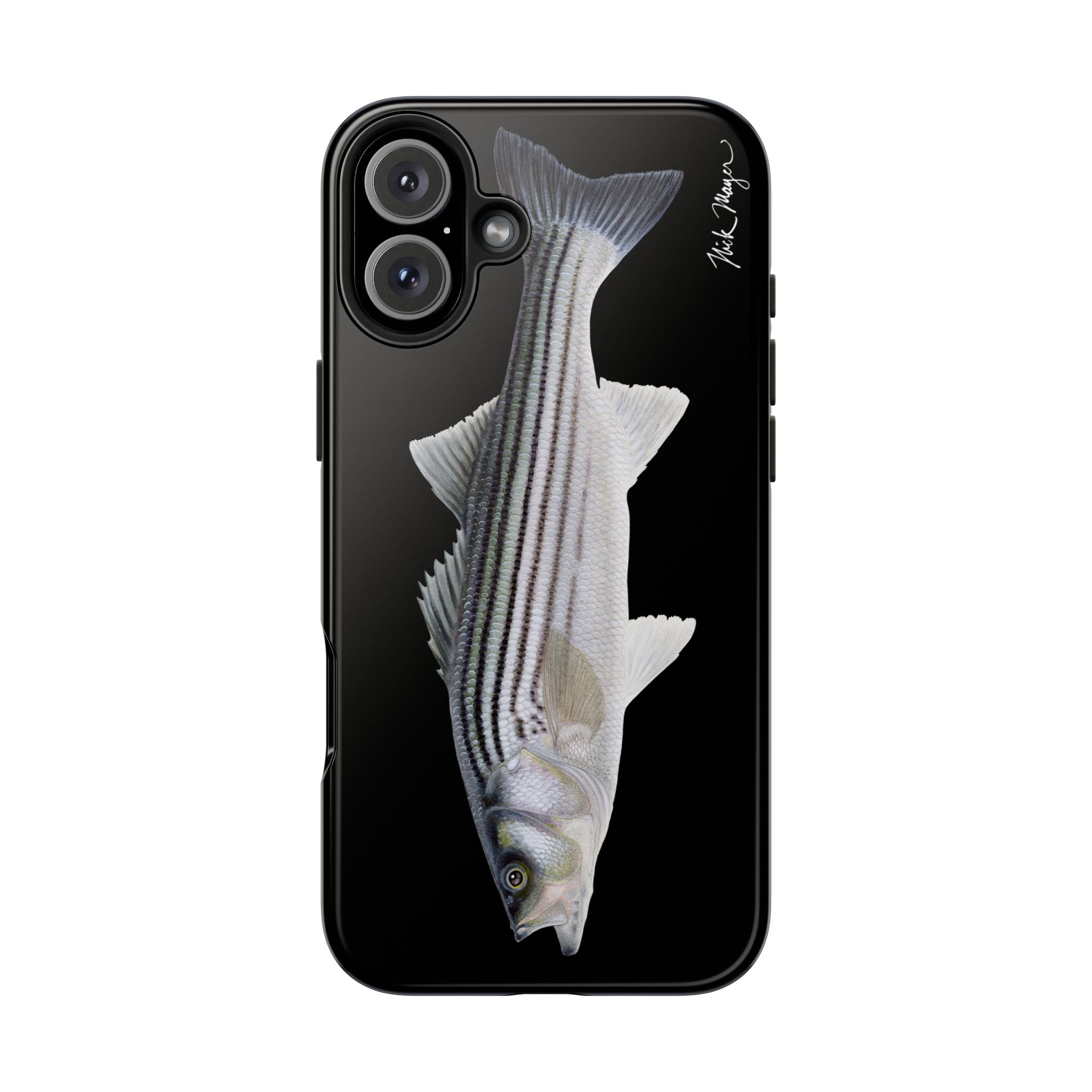 Schoolie Striper Black Phone Case (iPhone)