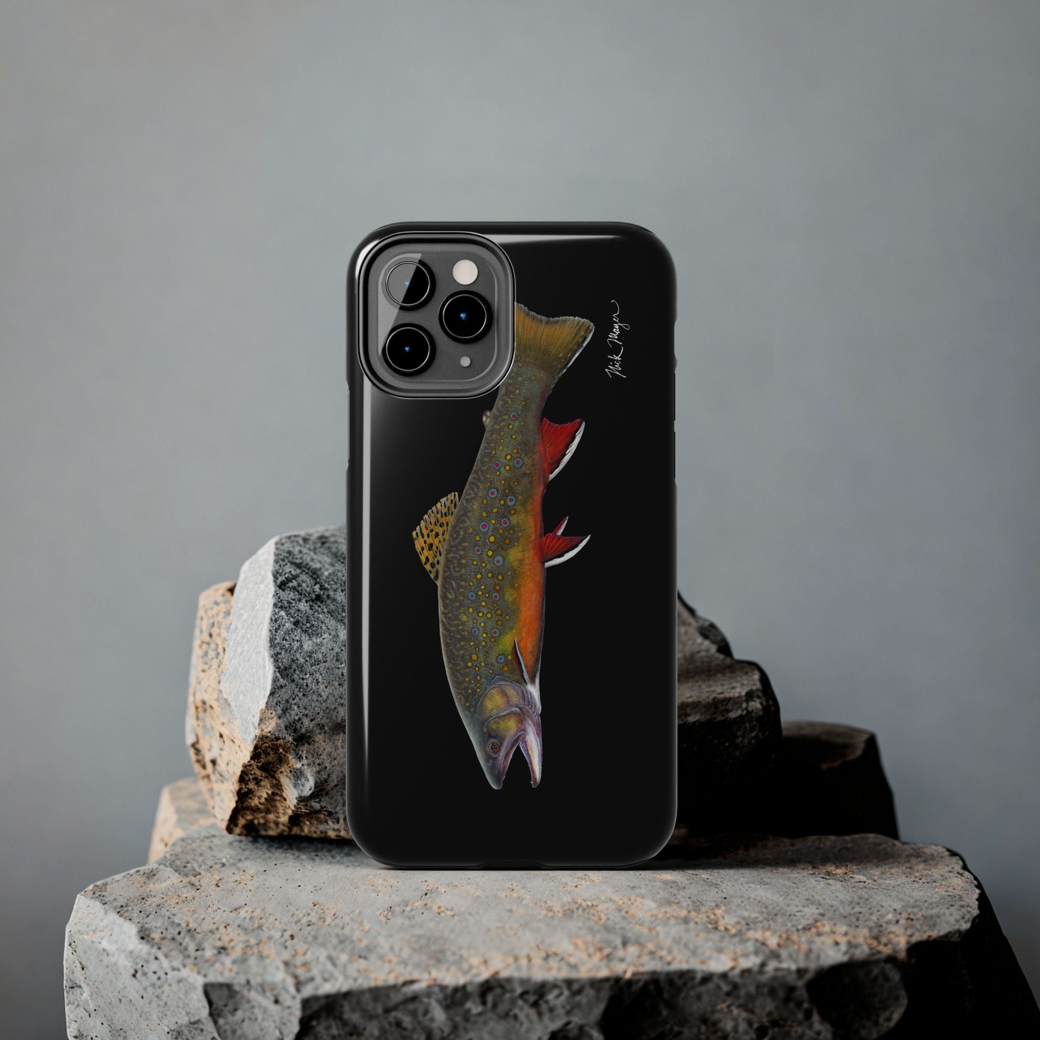 Brook Trout Black Phone Case (iPhone)