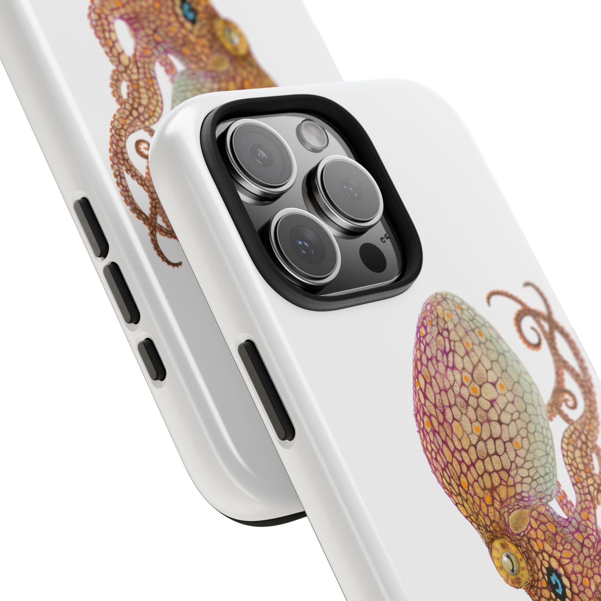 Two Spot Octopus White Phone Case (iPhone)