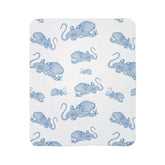 Blue Octopus Super Soft Fleece Sherpa Blanket