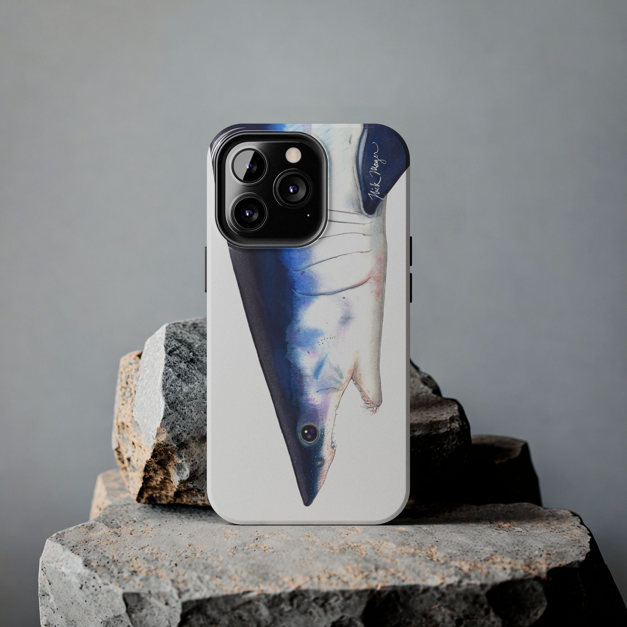 Mako Shark Face White Phone Case (iPhone)