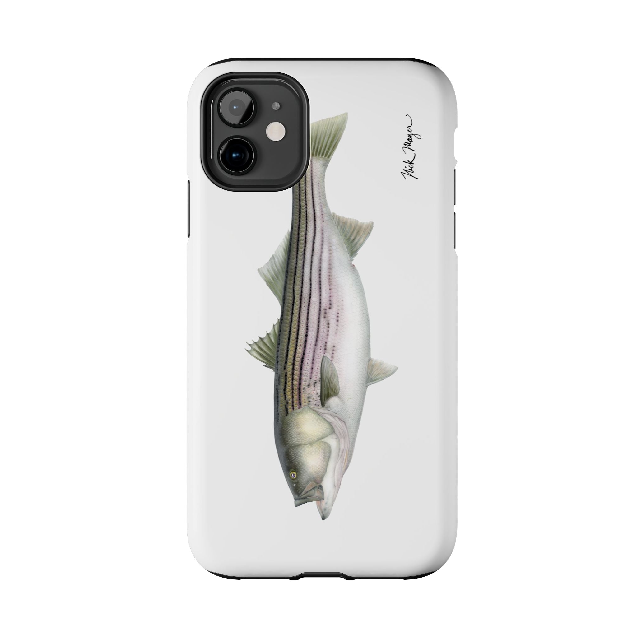 30 lb Striper White Phone Case (iPhone)