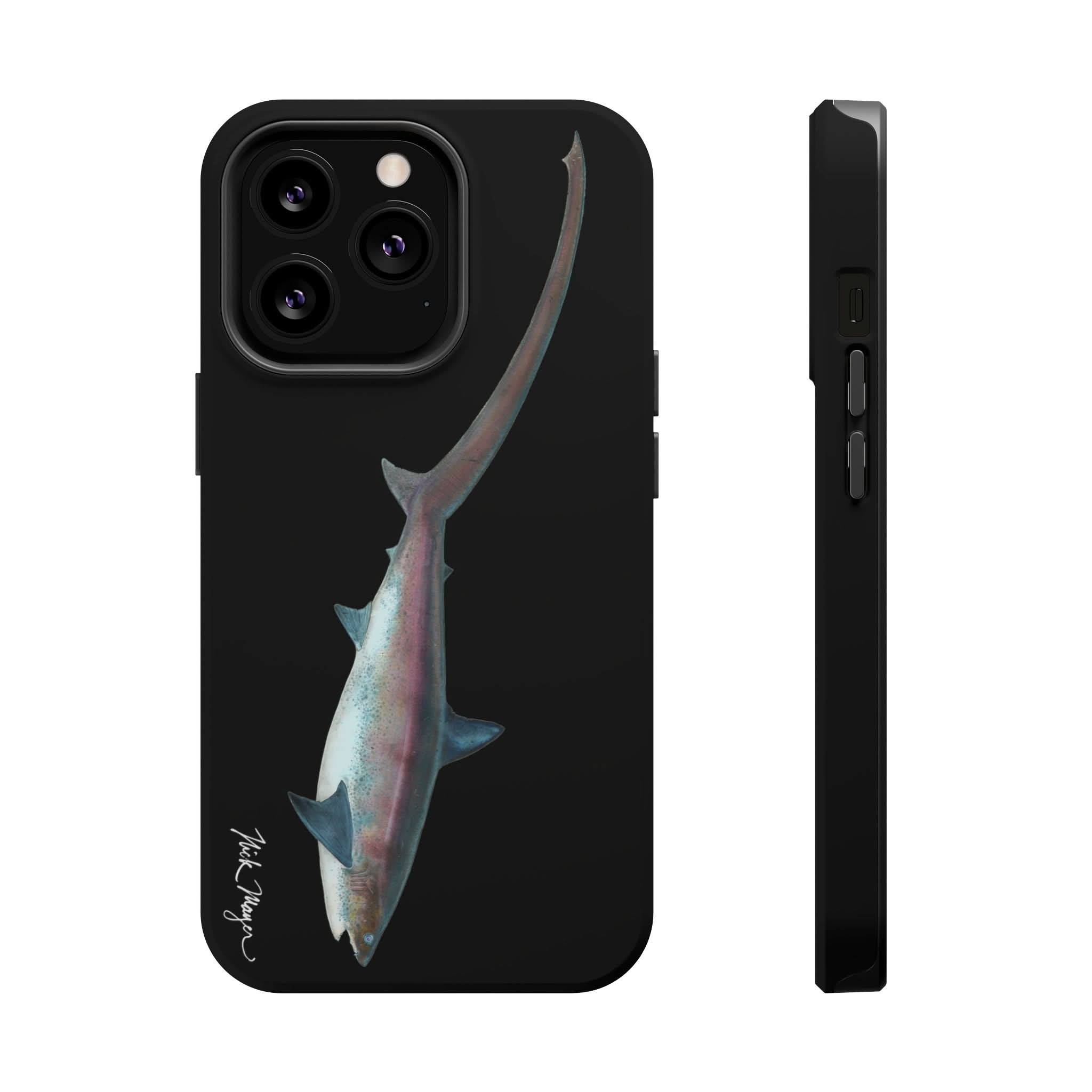 Thresher Shark MagSafe Black iPhone Case