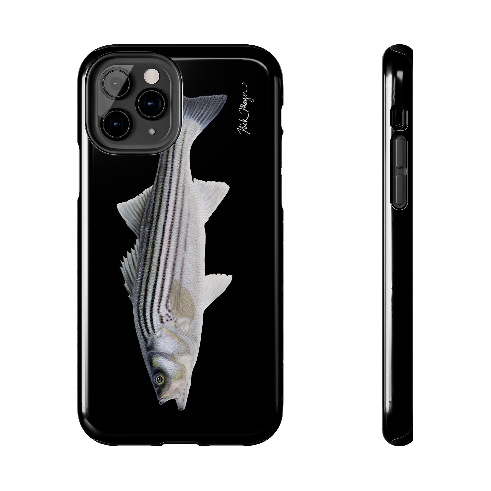 Schoolie Striper Black Phone Case (iPhone)