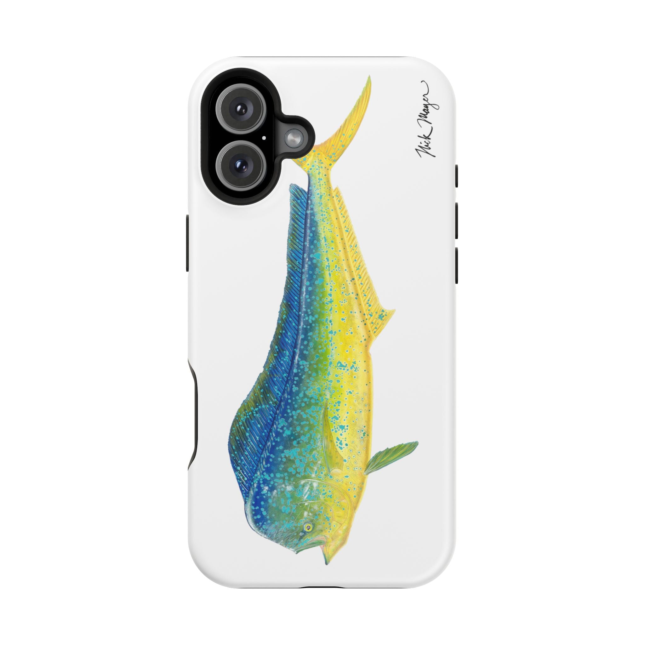 Bull Mahi MagSafe White iPhone Case