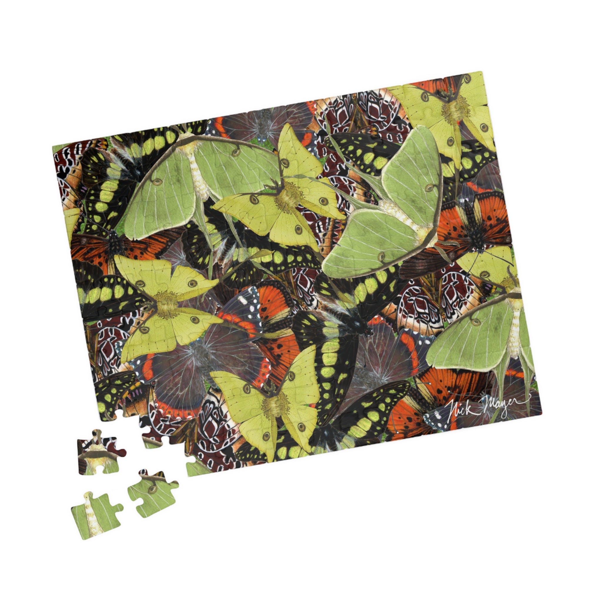 Butterflies and Moths Puzzle (110, 252, 520, 1014-piece)