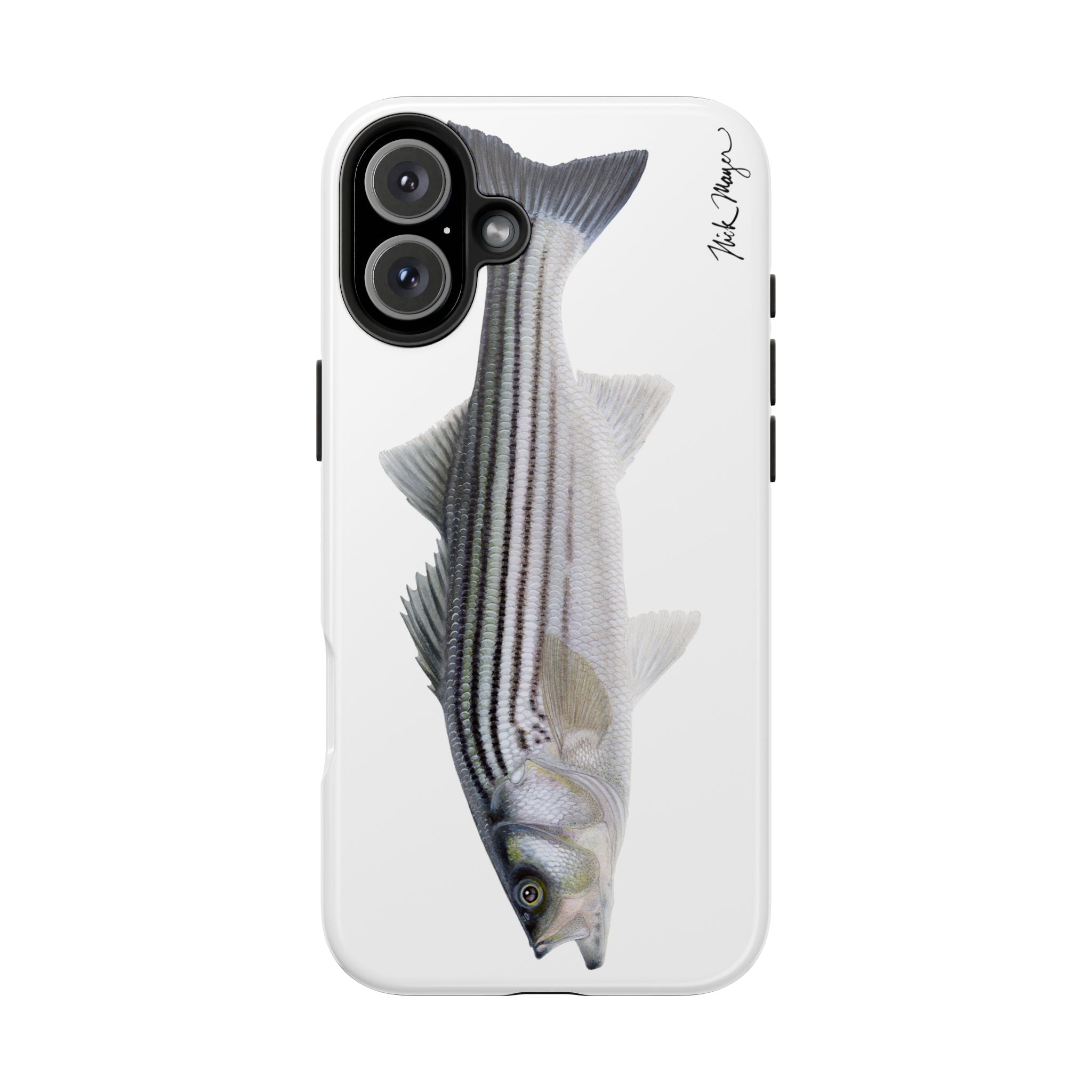 Schoolie Striper White Phone Case (iPhone)