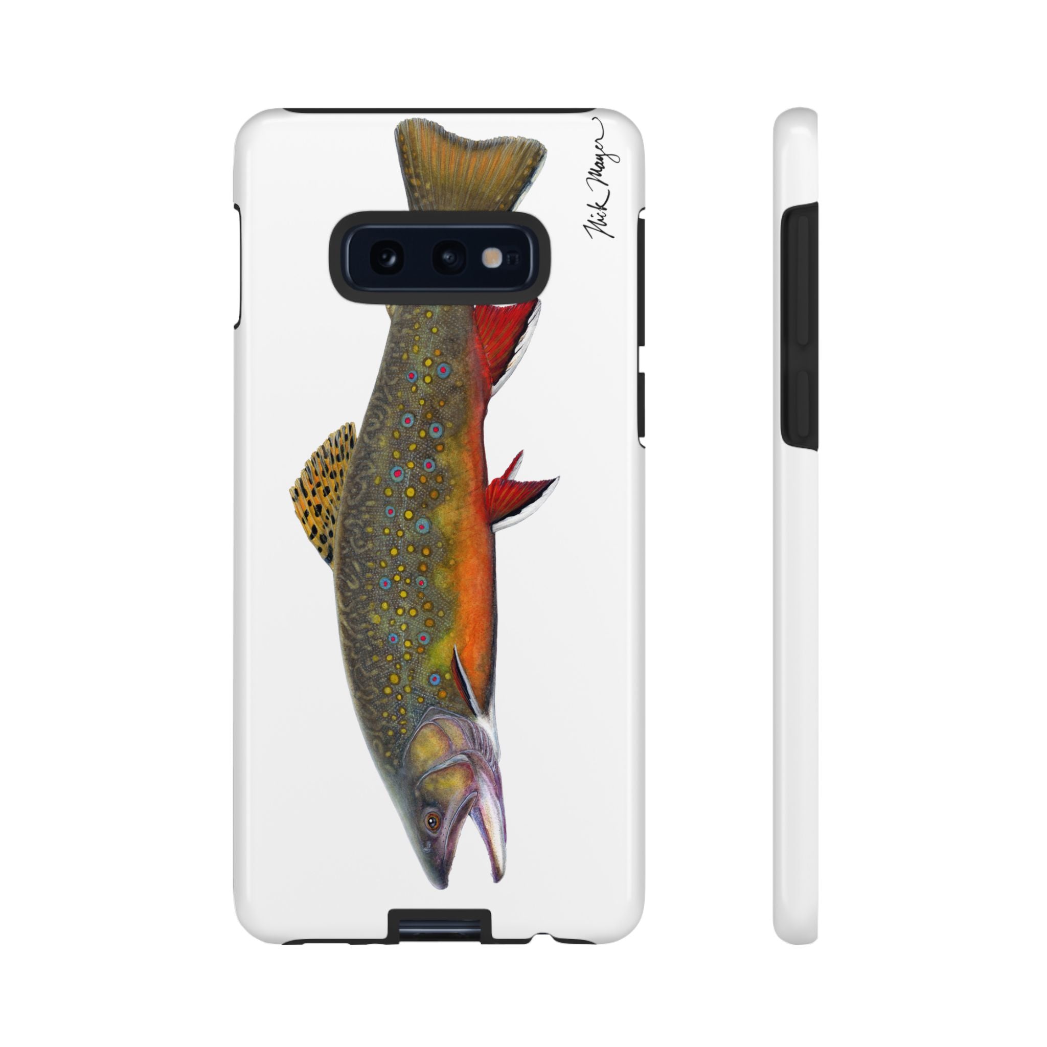 Brook Trout White Phone Case (Samsung)