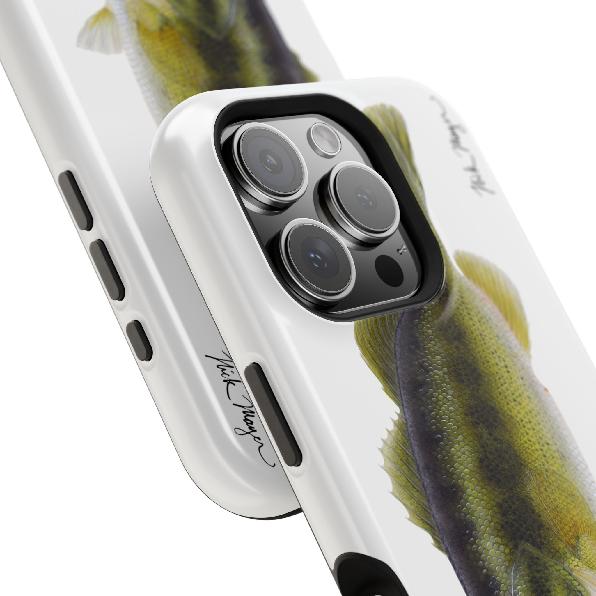 Largemouth Bass MagSafe White iPhone Case