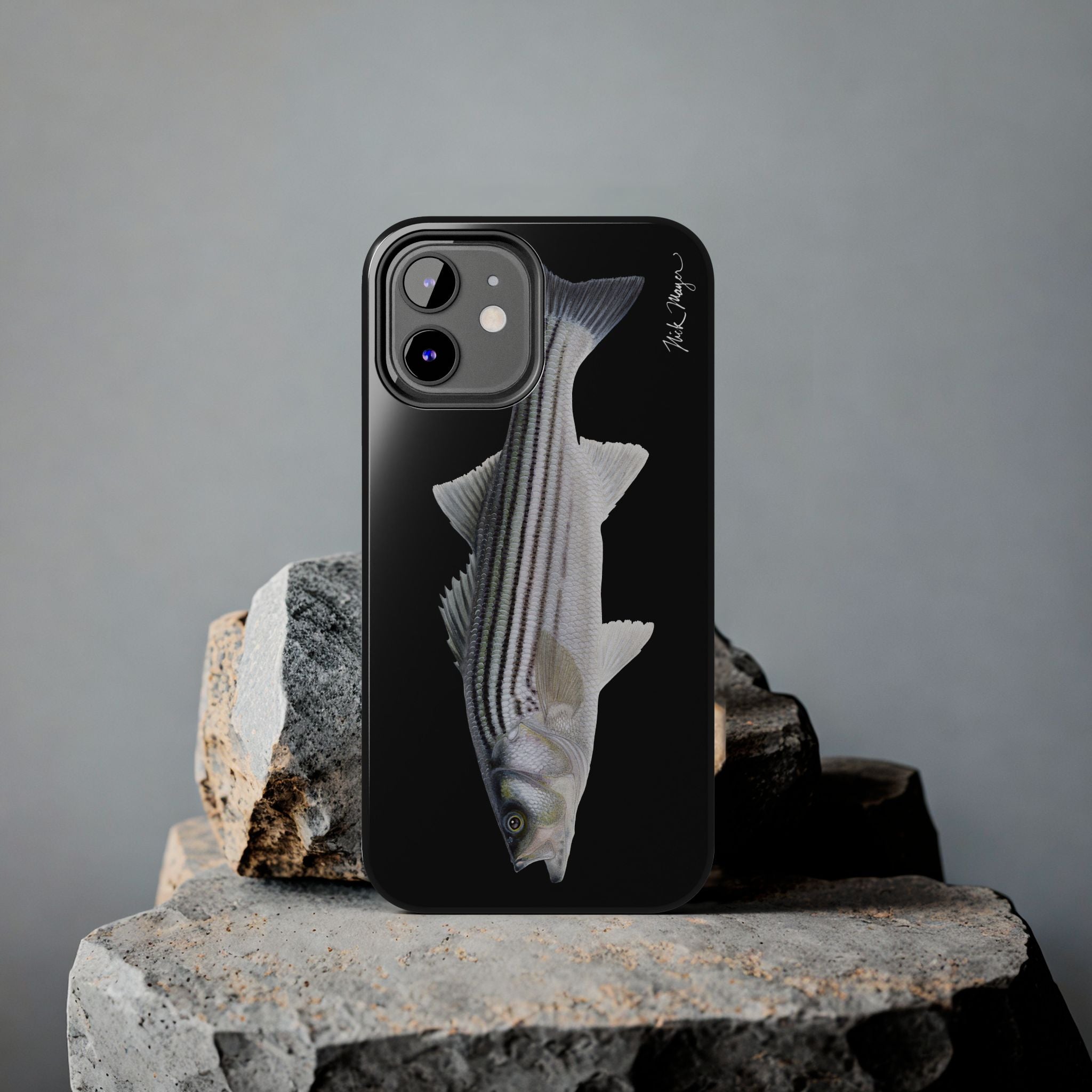 Schoolie Striper Black Phone Case (iPhone)