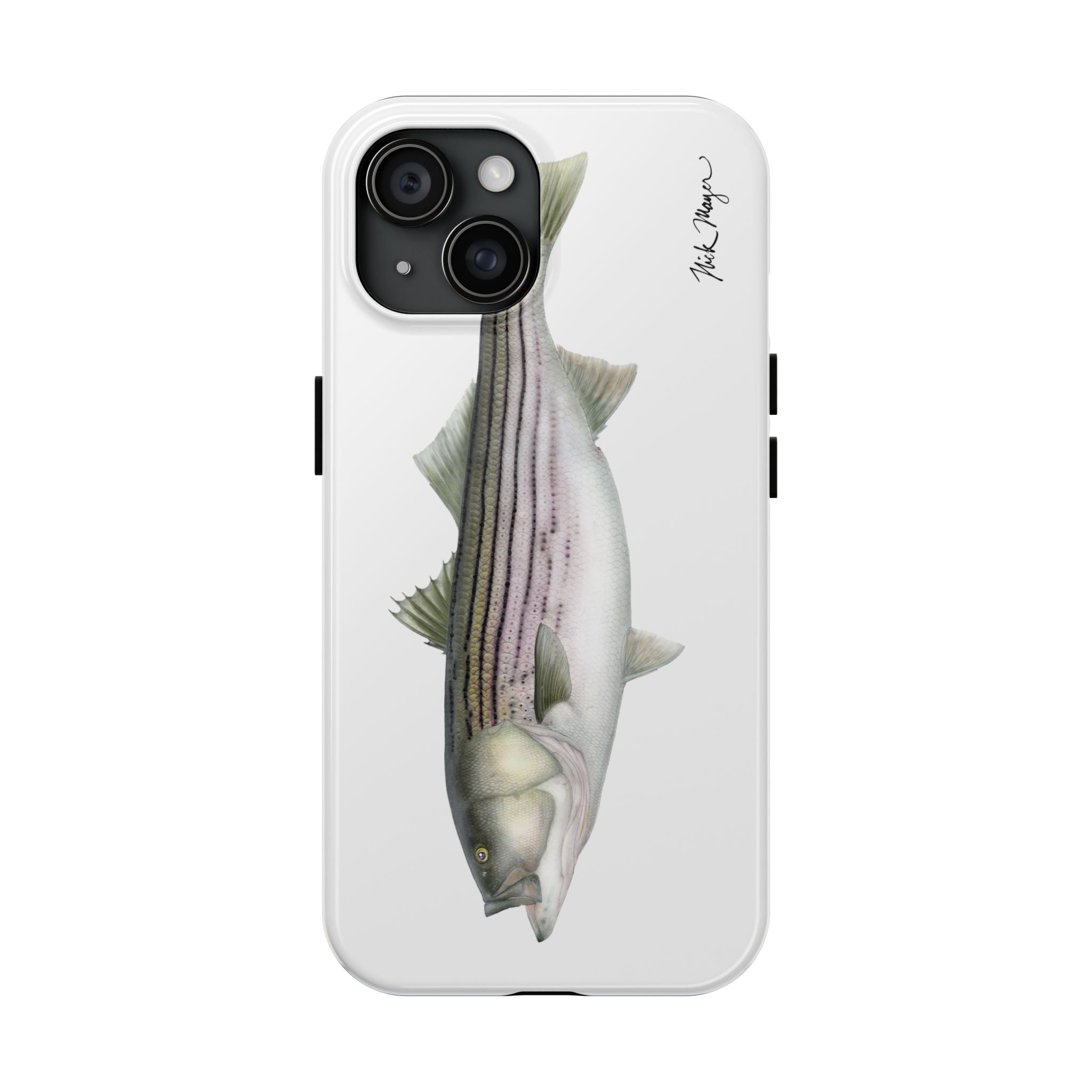 30 lb Striper White Phone Case (iPhone)