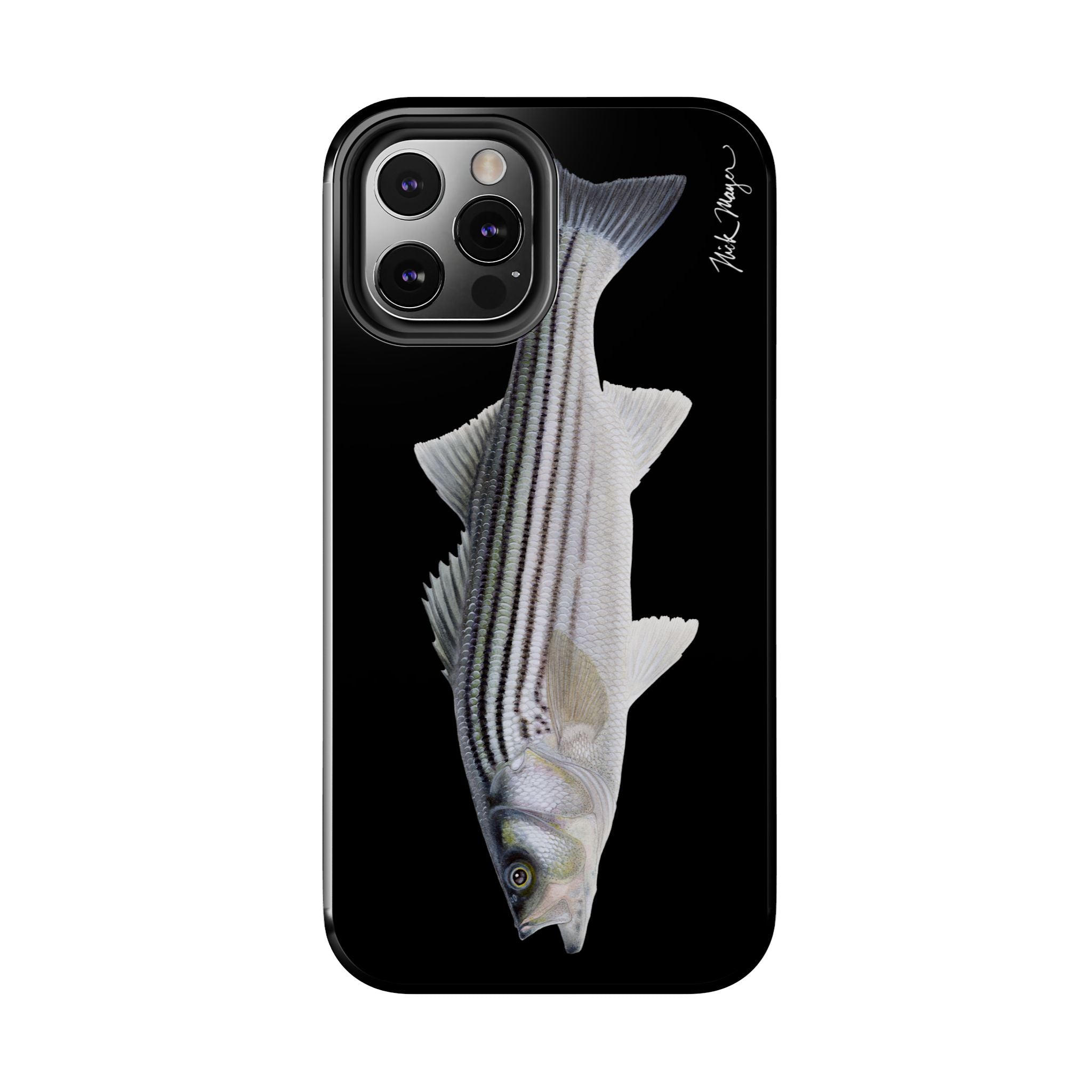 Schoolie Striper Black Phone Case (iPhone)