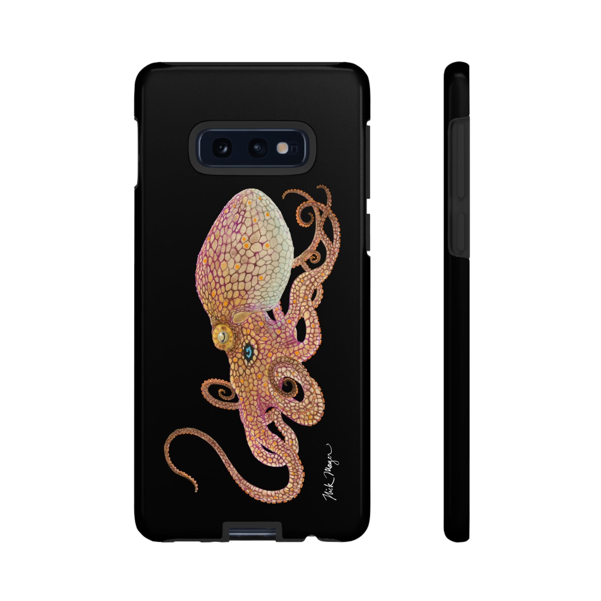 Two Spot Octopus Black Phone Case (Samsung)