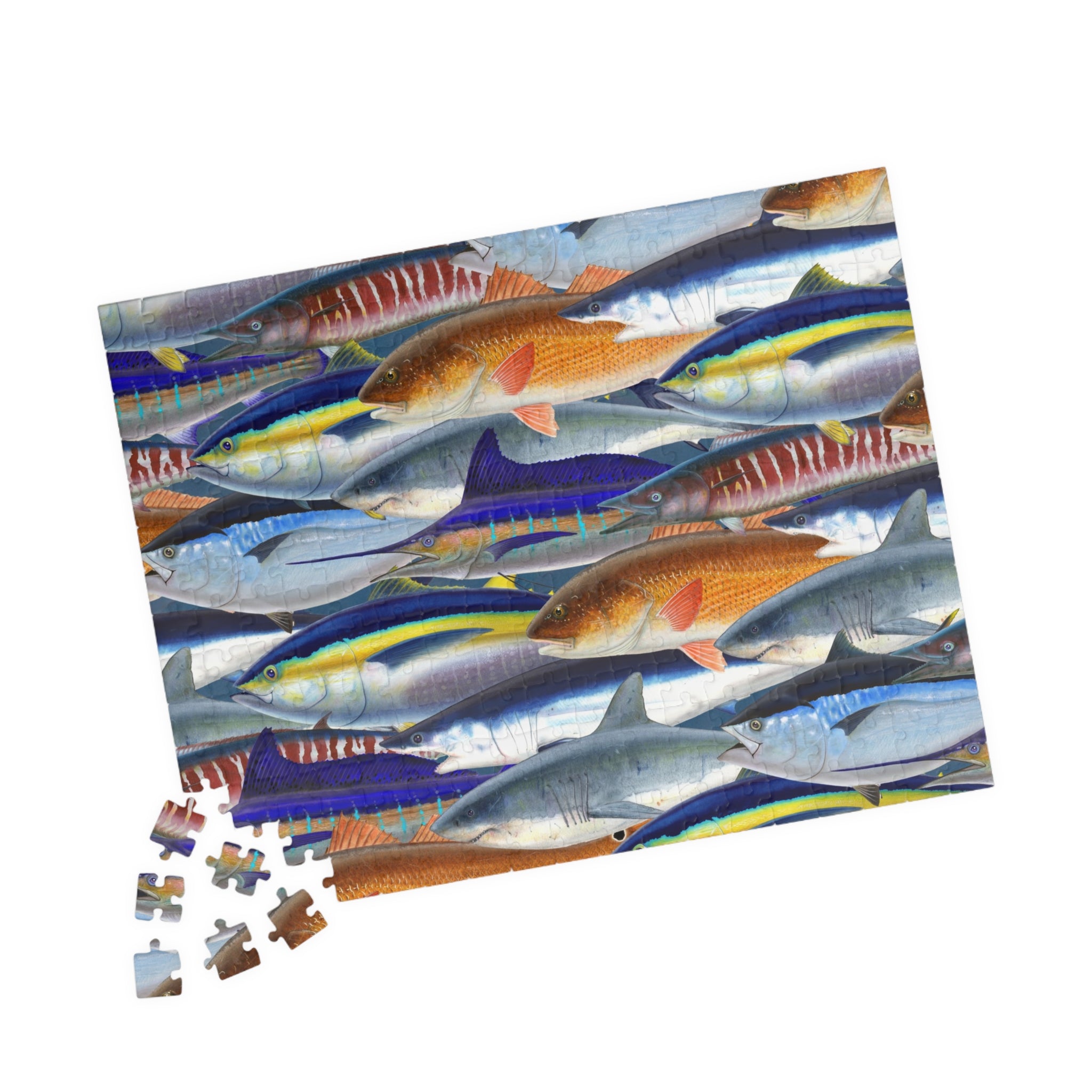 Offshore Angler Fish Art Jigsaw Puzzle (110, 252, 520, 1014-piece)