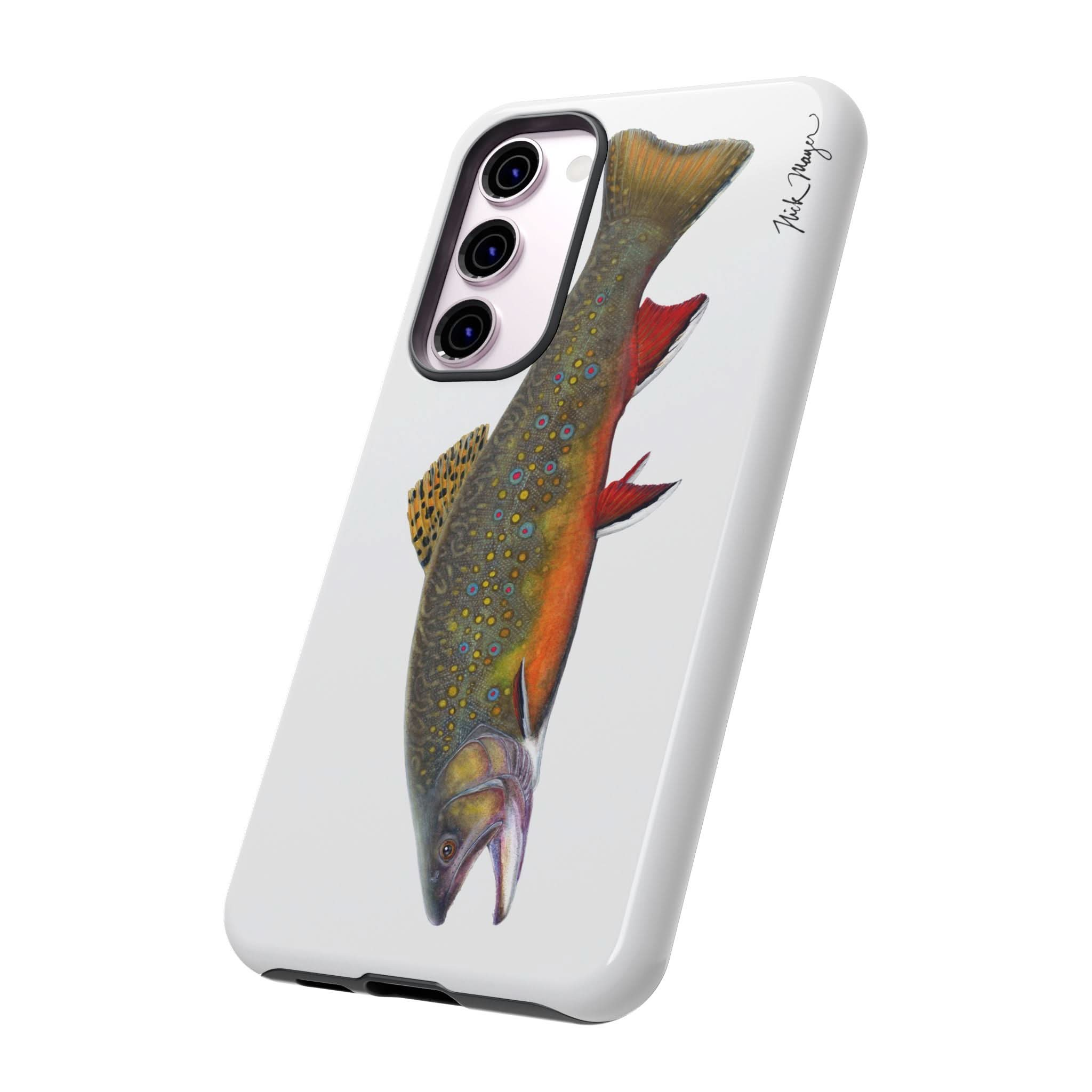 Brook Trout White Phone Case (Samsung)