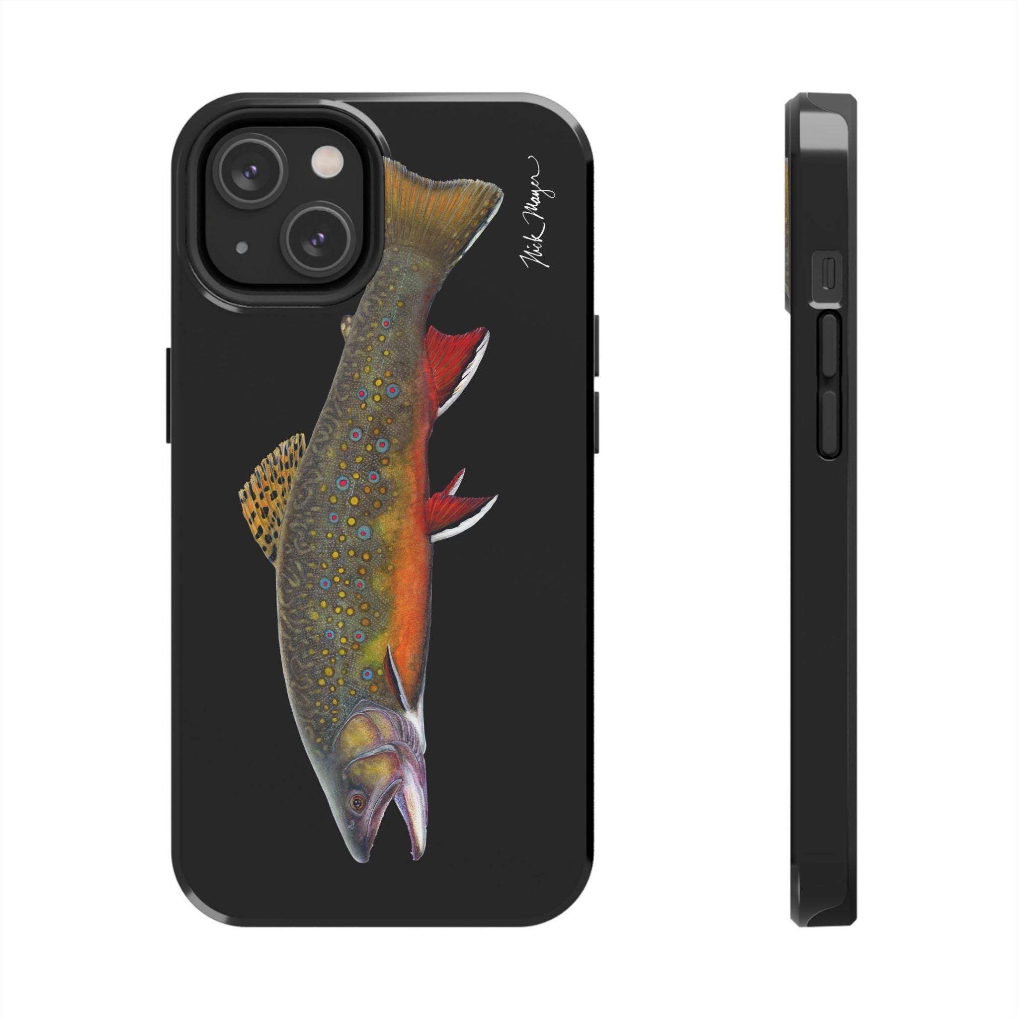 Brook Trout Black Phone Case (iPhone)