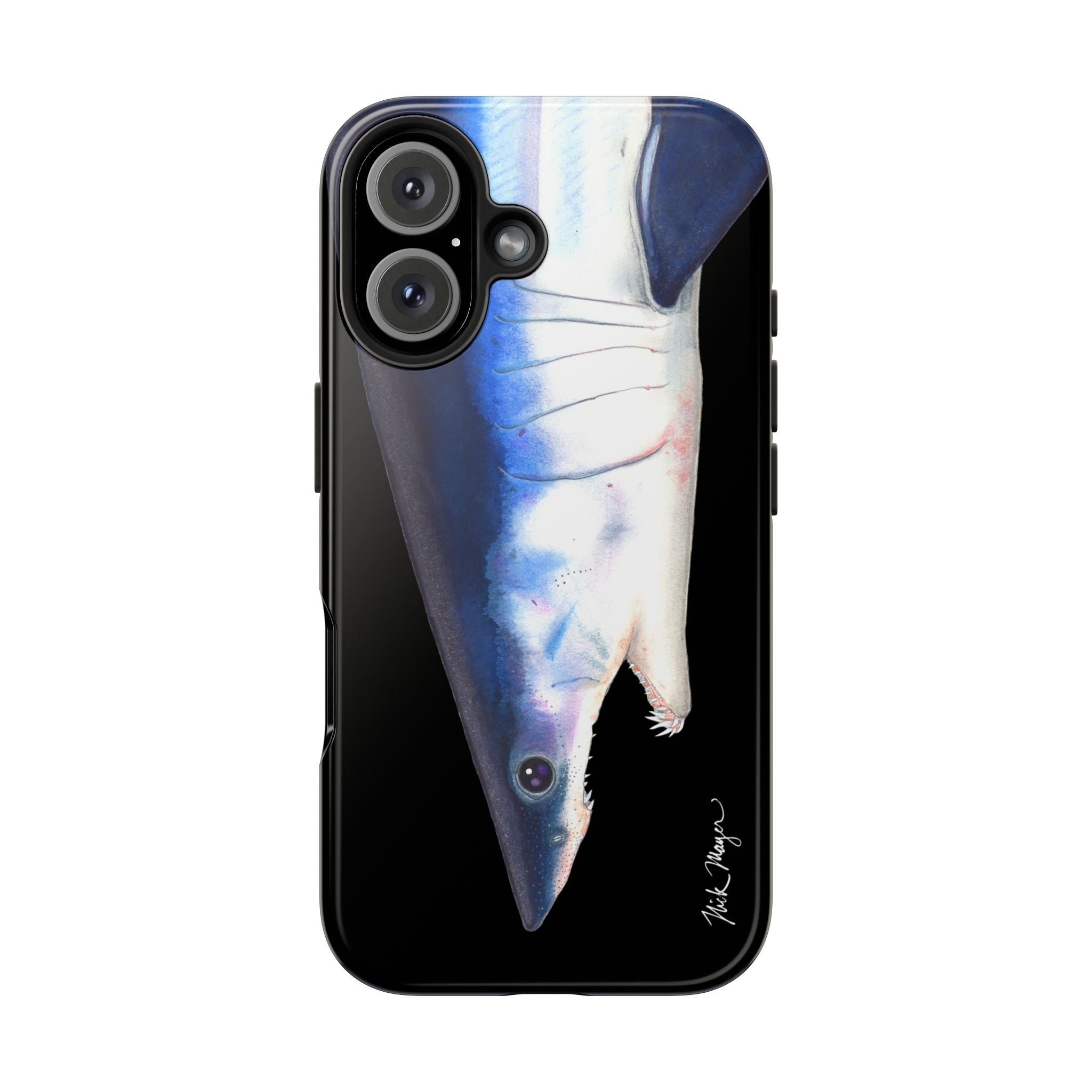 Mako Shark Face Black Case (iPhone)