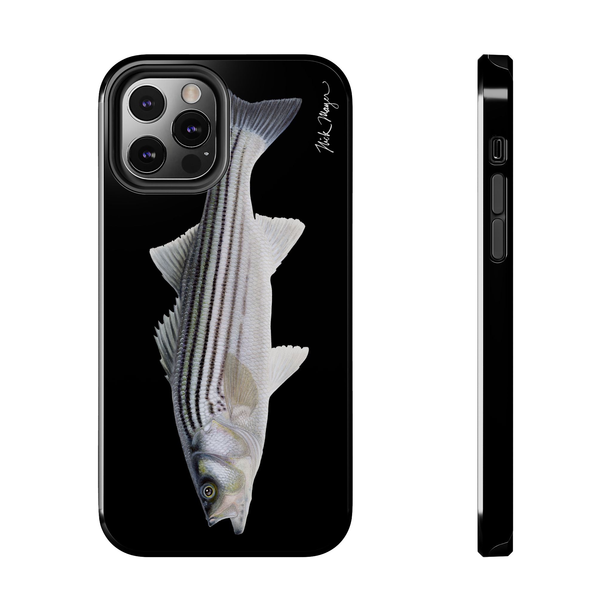 Schoolie Striper Black Phone Case (iPhone)