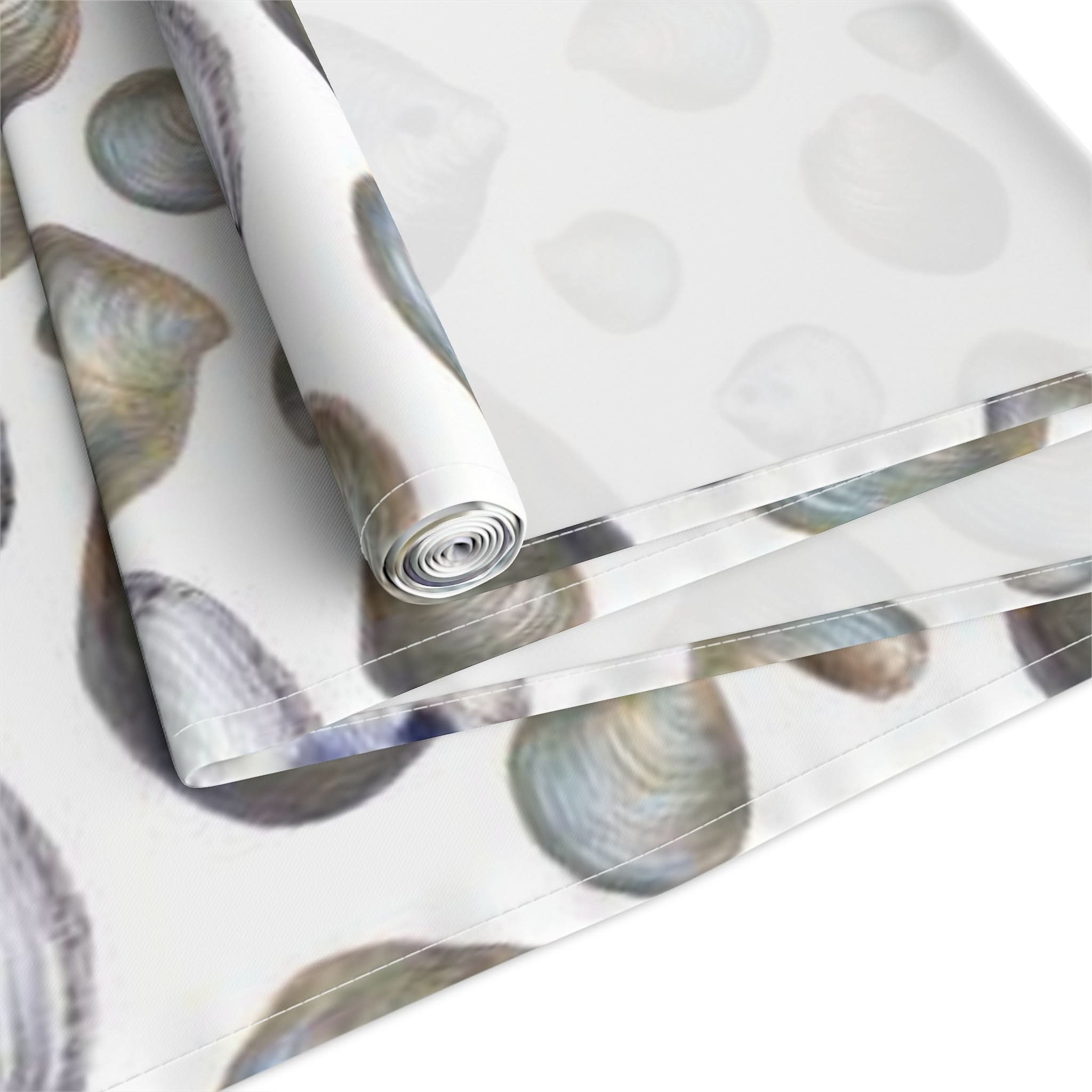 Littleneck Clams Cotton Table Runner