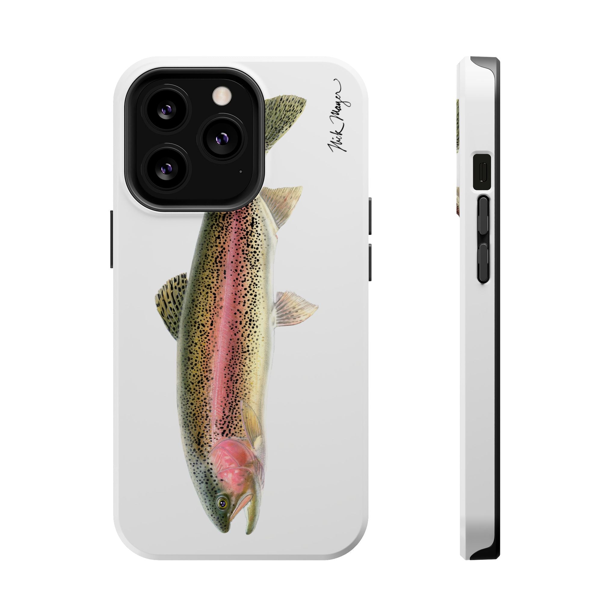 Rainbow Trout MagSafe White iPhone Case