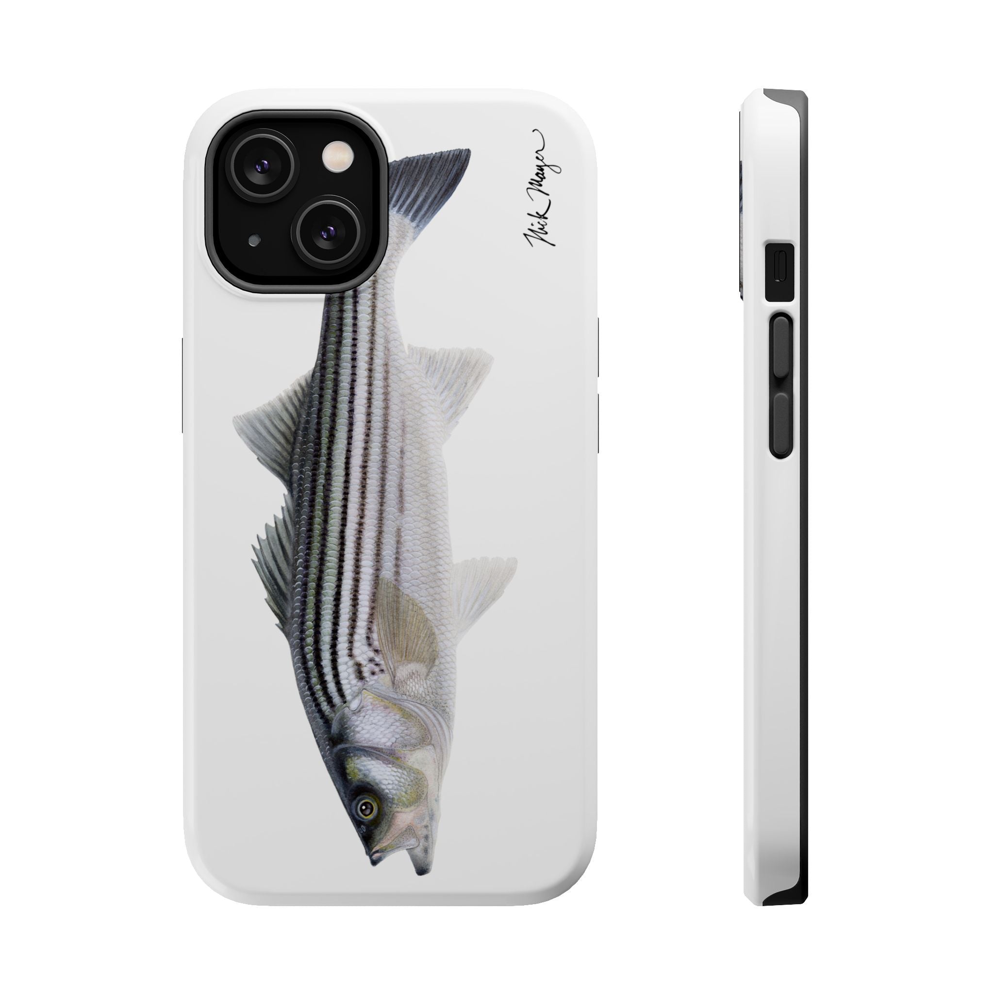 Schoolie Striper MagSafe White iPhone Case