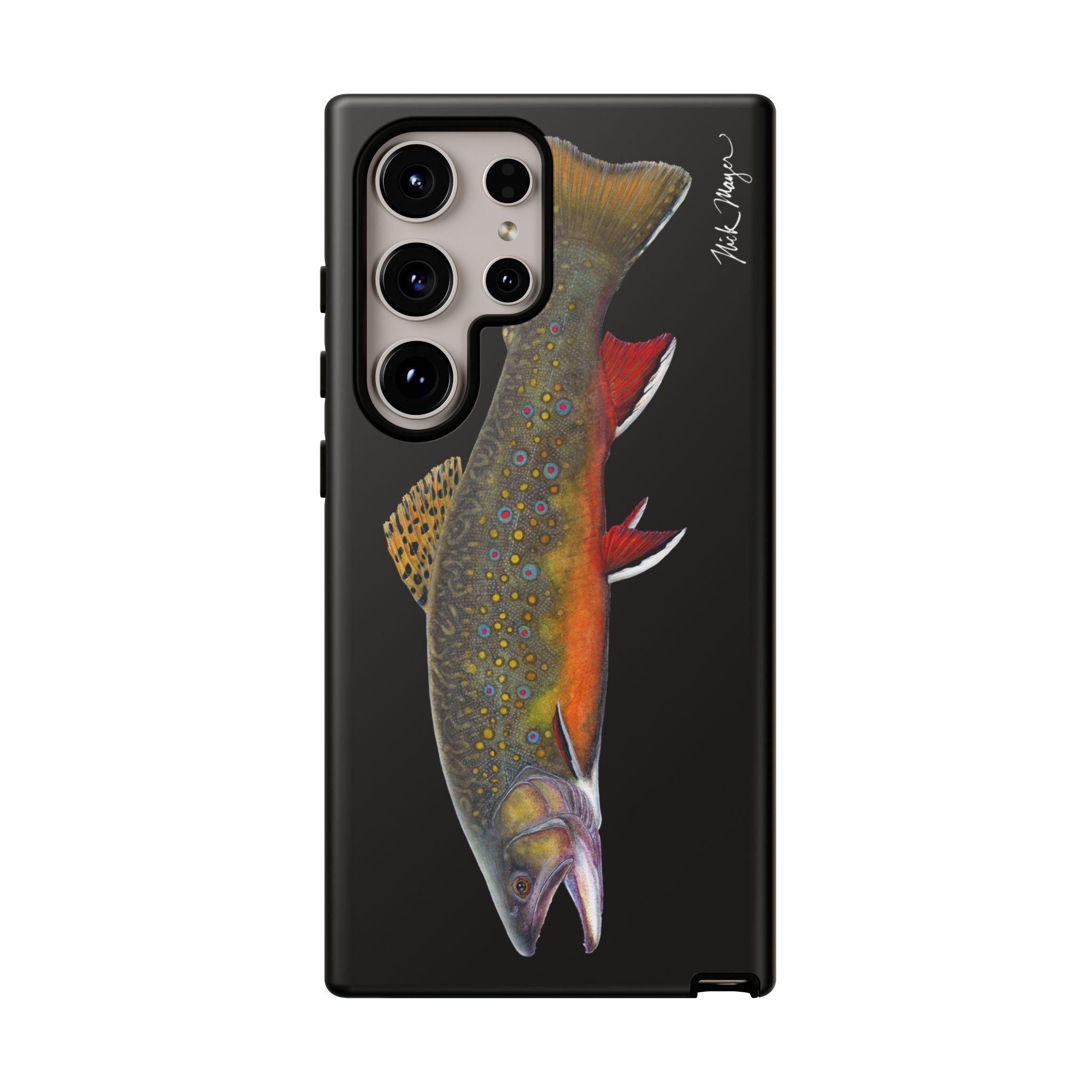 Brook Trout Black Phone Case (Samsung)