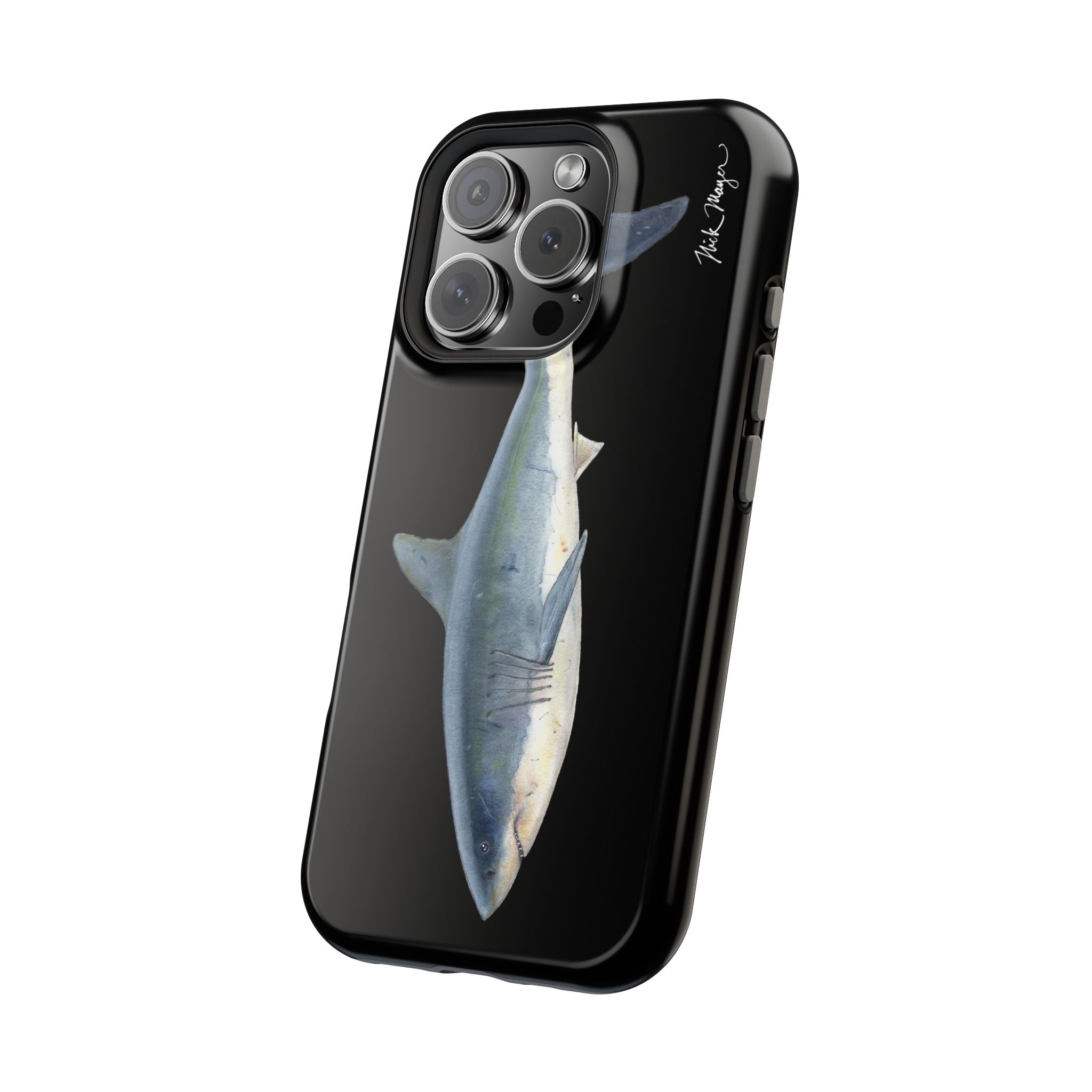 Great White Shark Black MagSafe iPhone Case