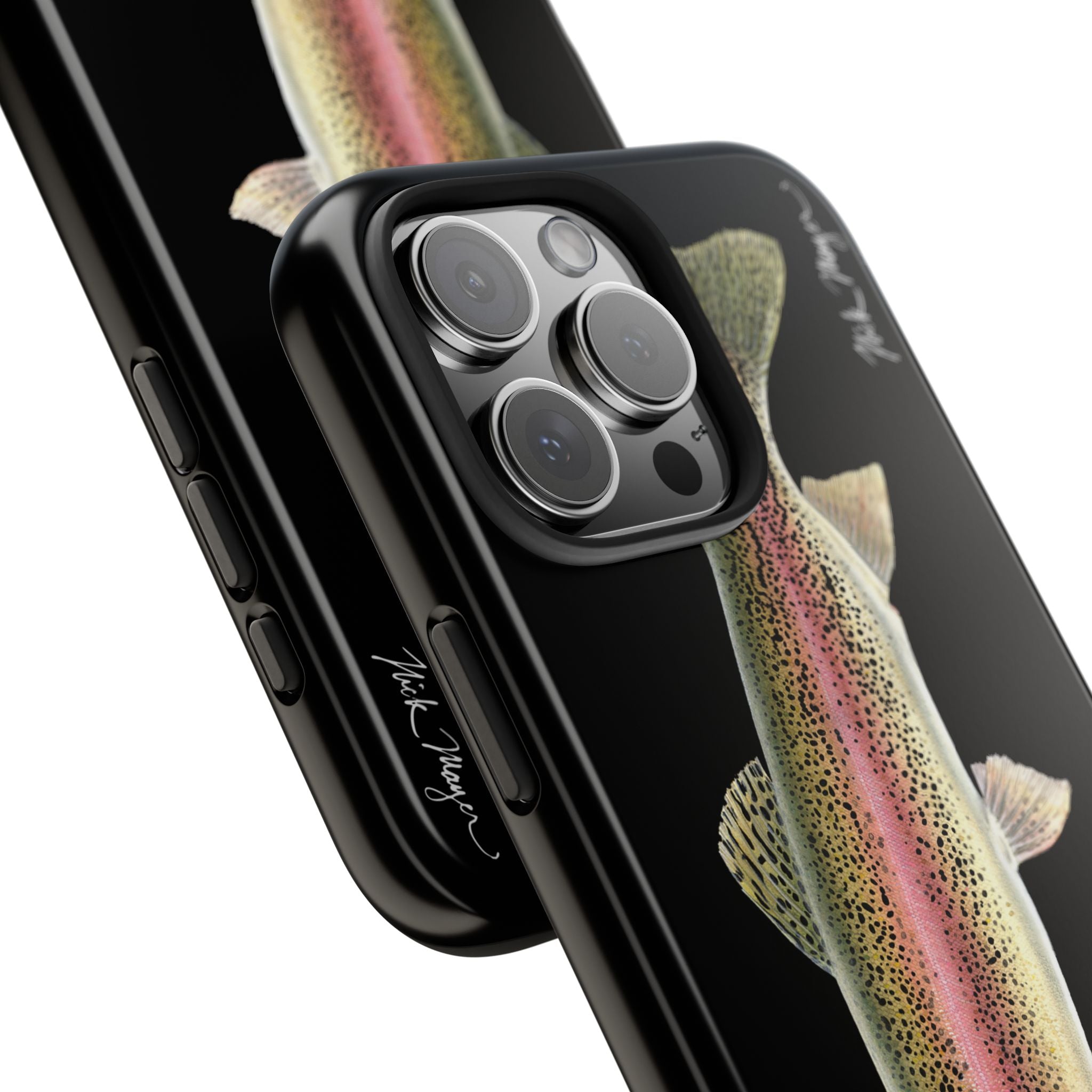 Rainbow Trout Black Phone Case (iPhone)