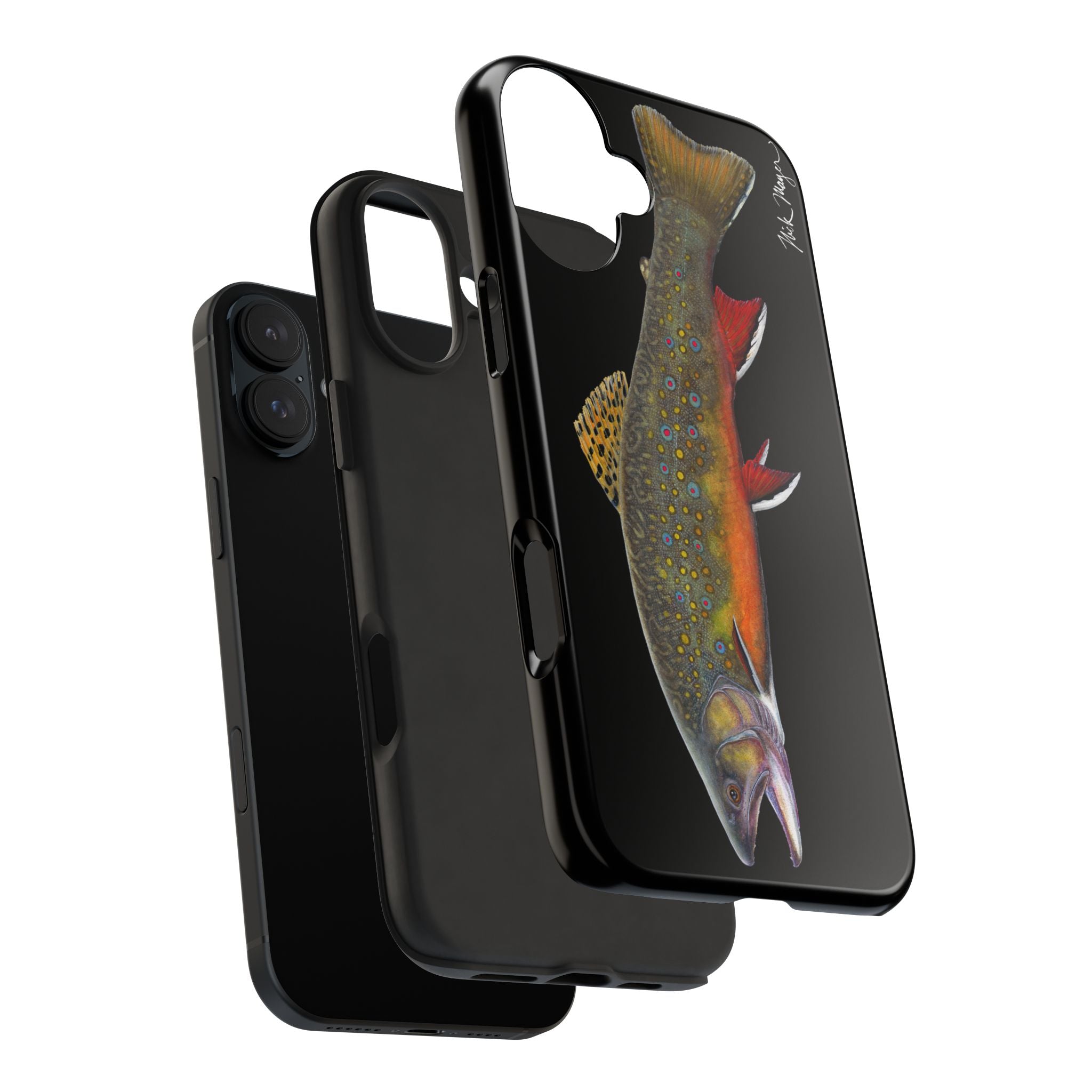 Brook Trout Black Phone Case (iPhone)