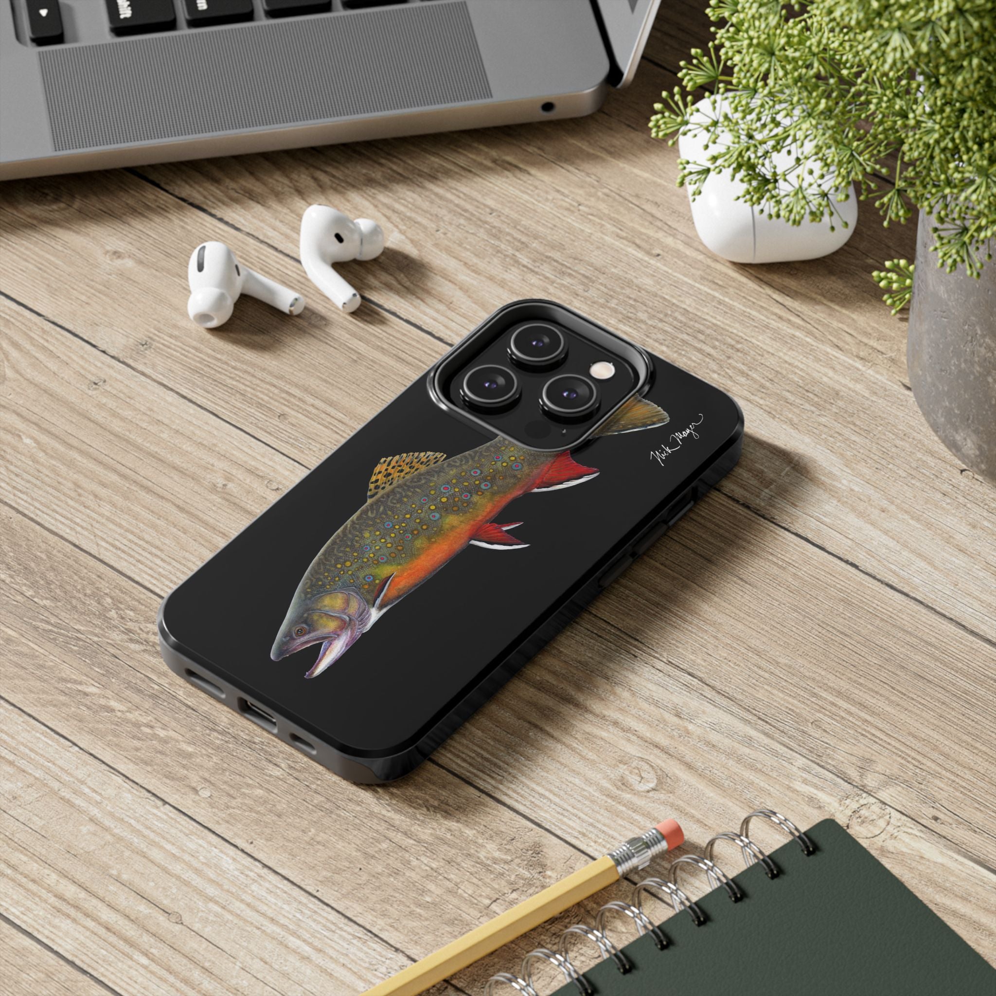 Brook Trout Black Phone Case (iPhone)