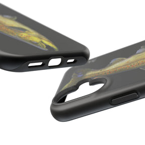 Brown Trout MagSafe Black iPhone Case