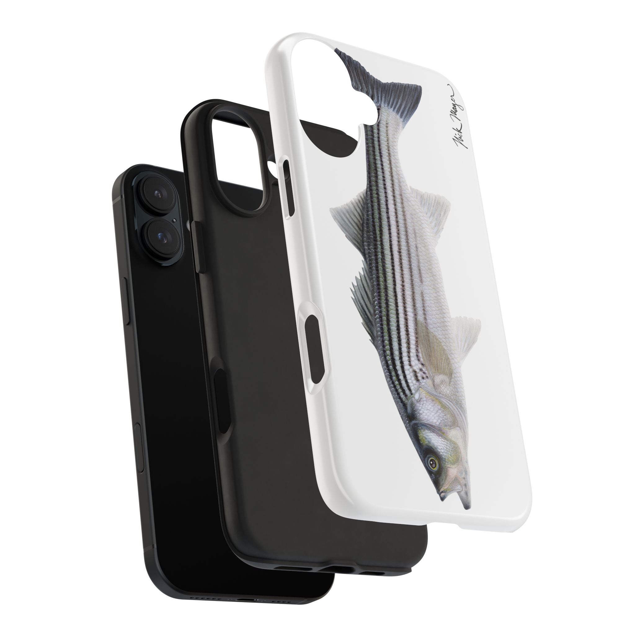 Schoolie Striper White Phone Case (iPhone)