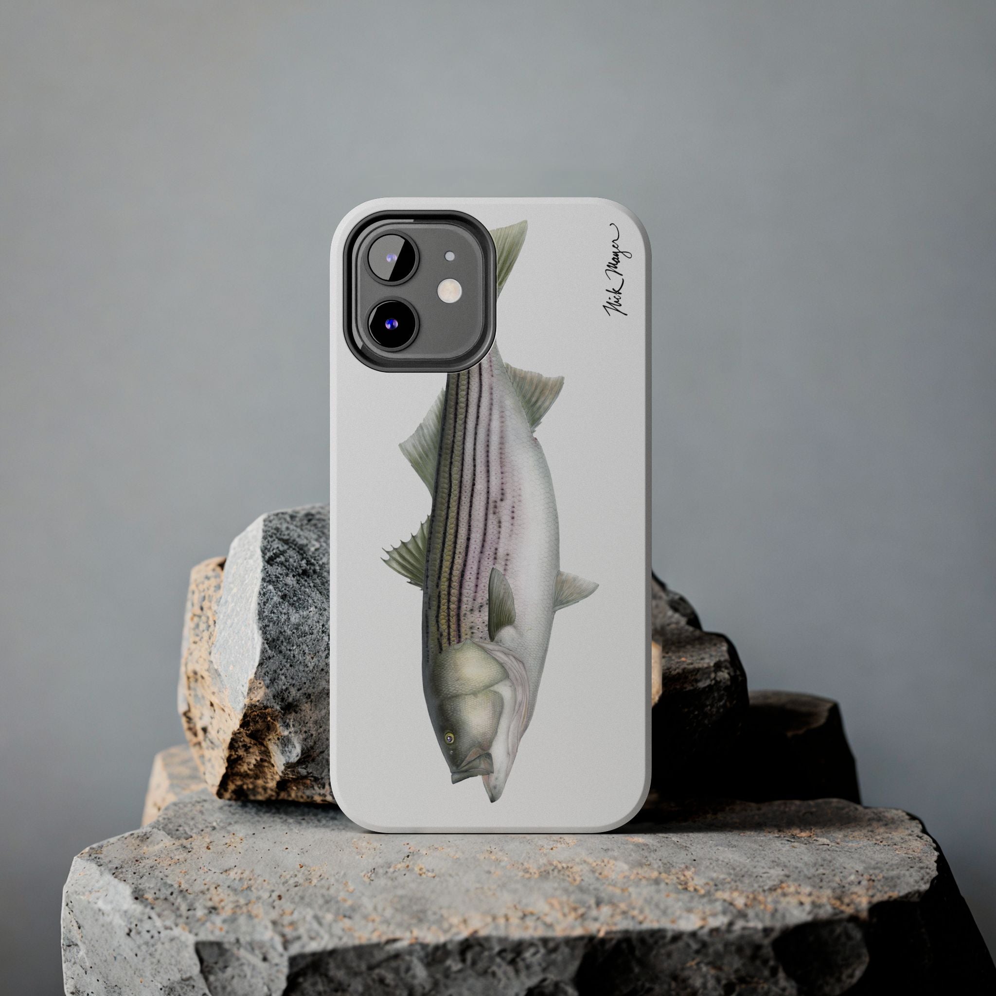 30 lb Striper White Phone Case (iPhone)