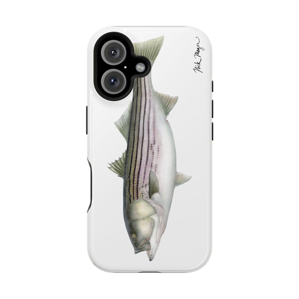 30 lb Striper MagSafe White iPhone Case