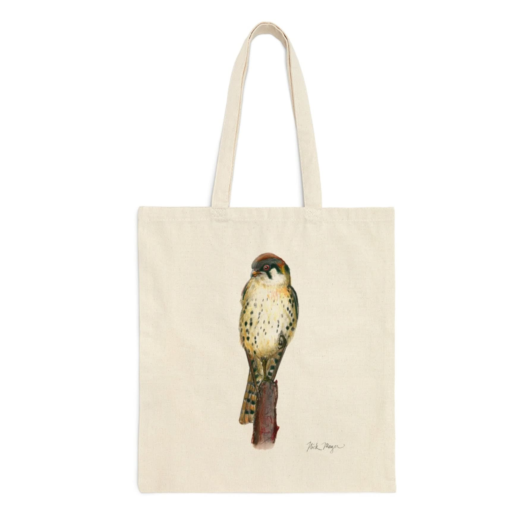 American Kestrel Cotton Canvas Tote Bag