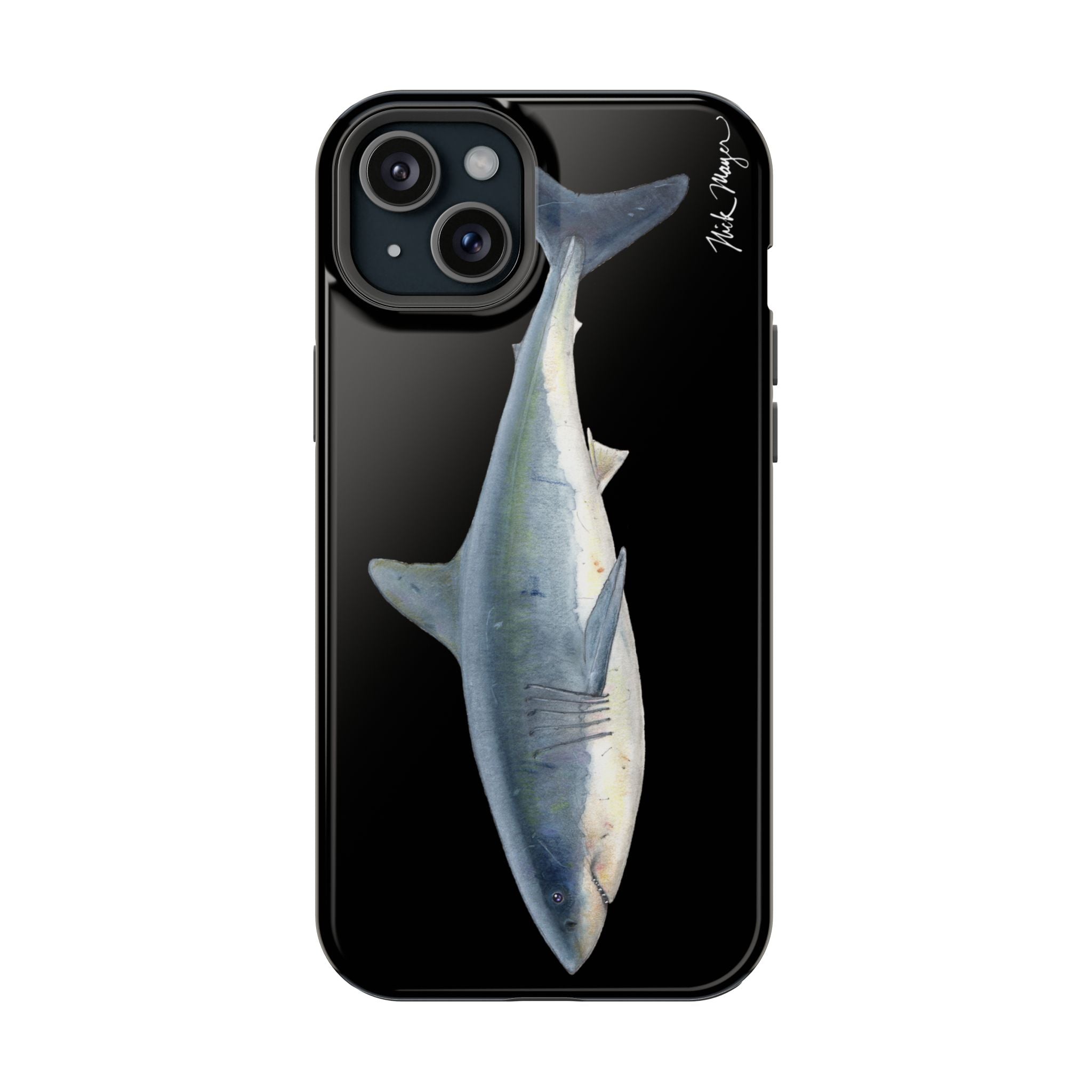 Great White Shark Black MagSafe iPhone Case