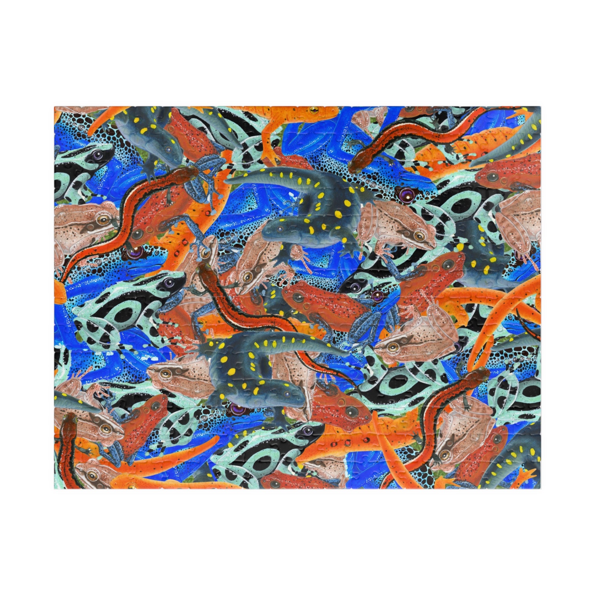 Frogs & Salamanders Art Jigsaw Puzzle (110, 252, 520, 1014-piece)