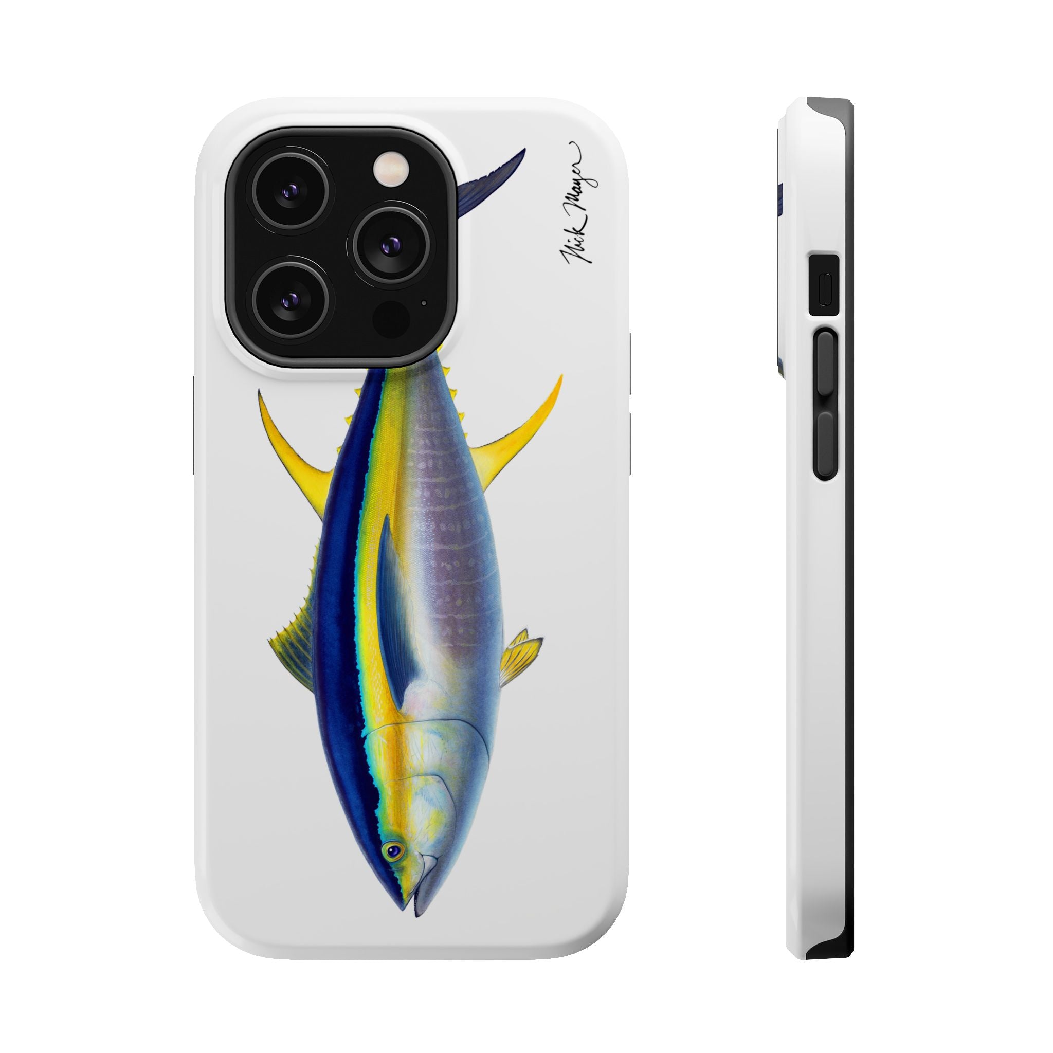 Yellowfin Tuna MagSafe White iPhone Case