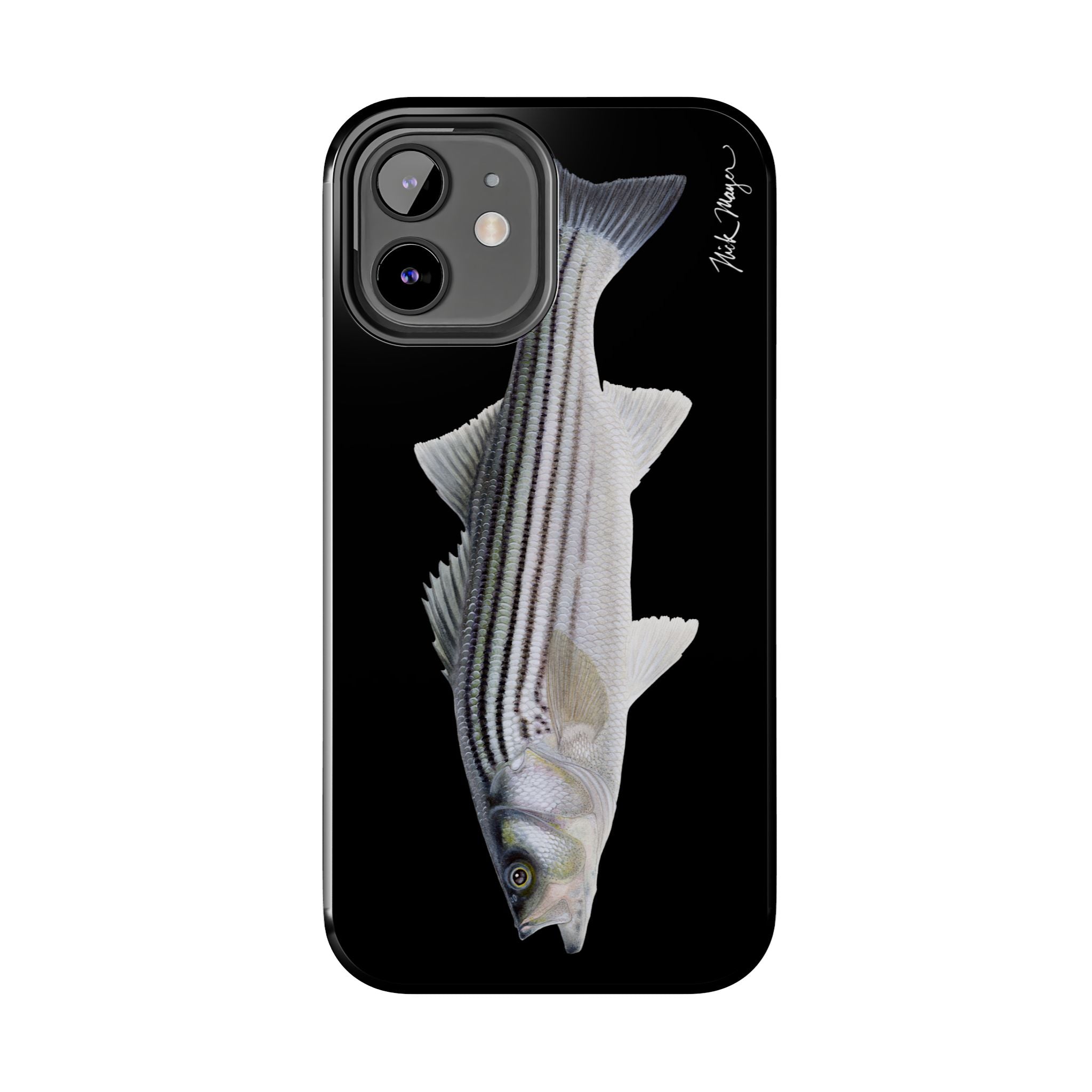 Schoolie Striper Black Phone Case (iPhone)