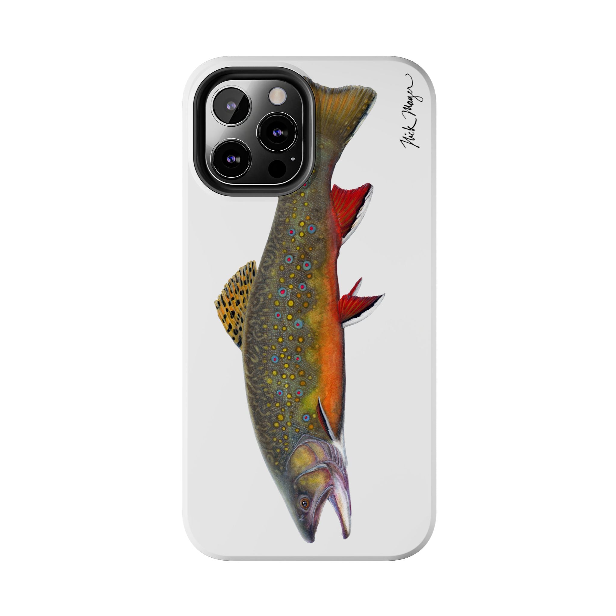 Brook Trout White Phone Case (iPhone)