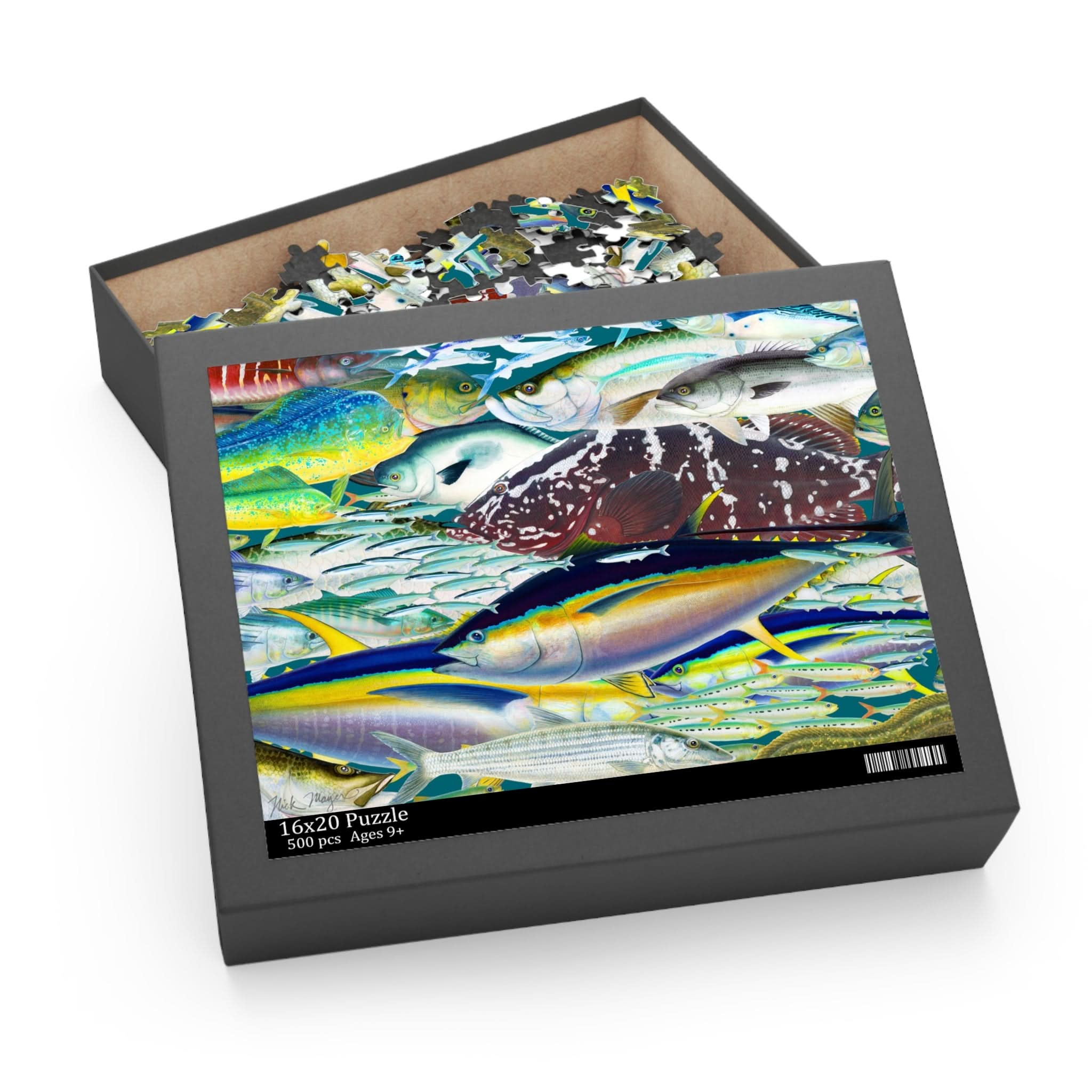 Saltwater Fish Art Puzzles (120, 250 & 500-Piece)