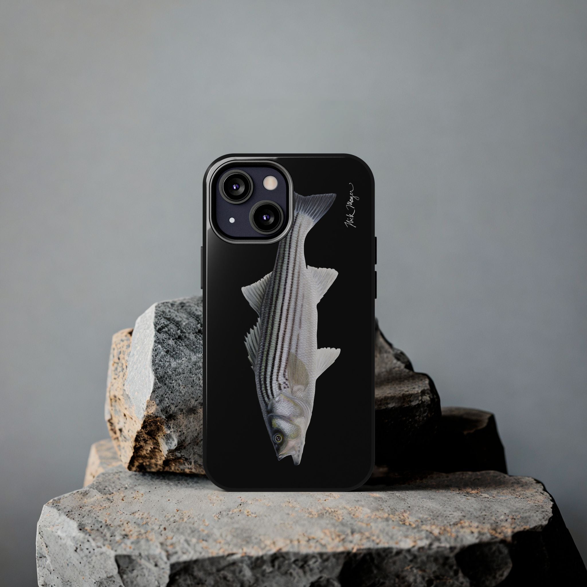 Schoolie Striper Black Phone Case (iPhone)