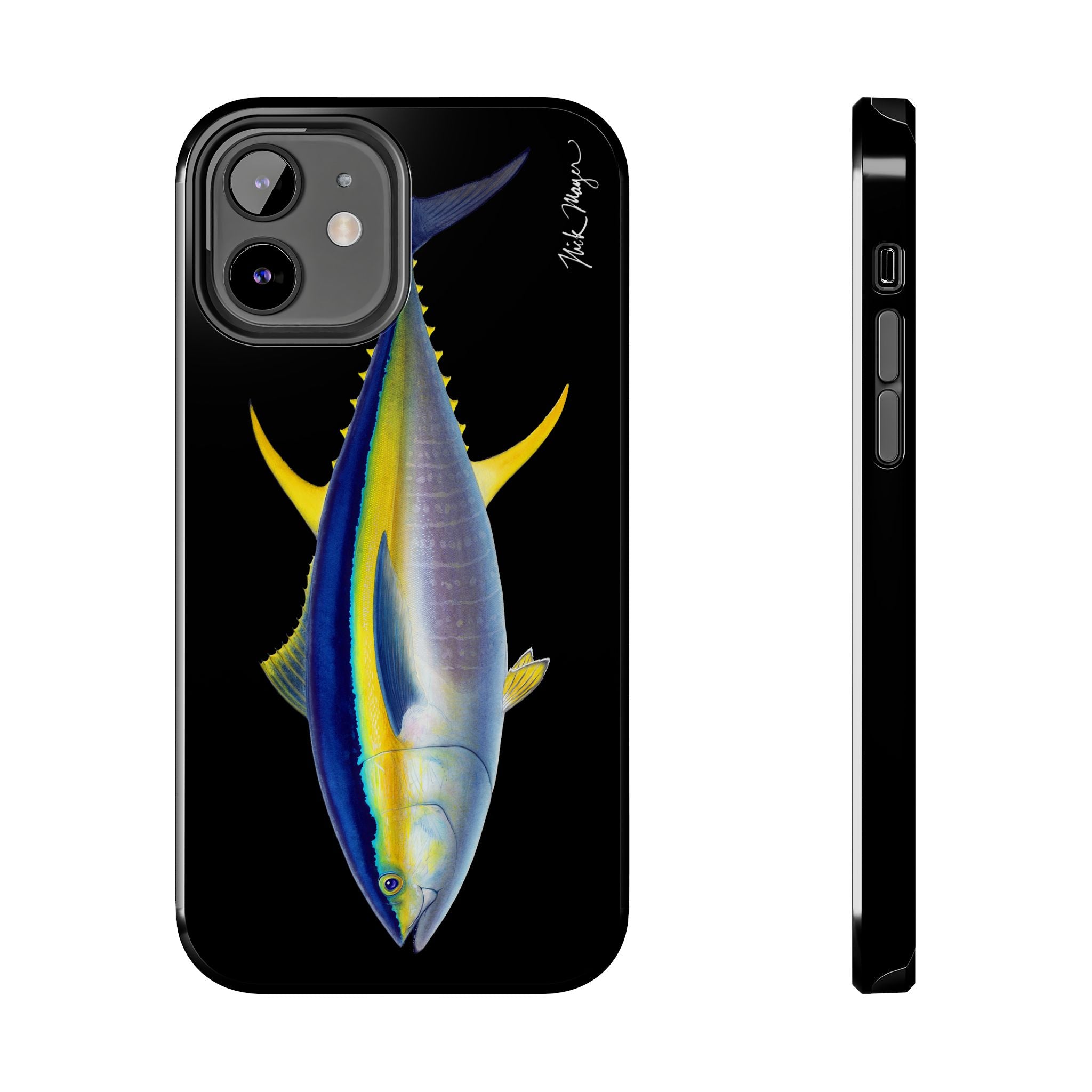 Yellowfin Tuna Black Phone Case (iPhone)