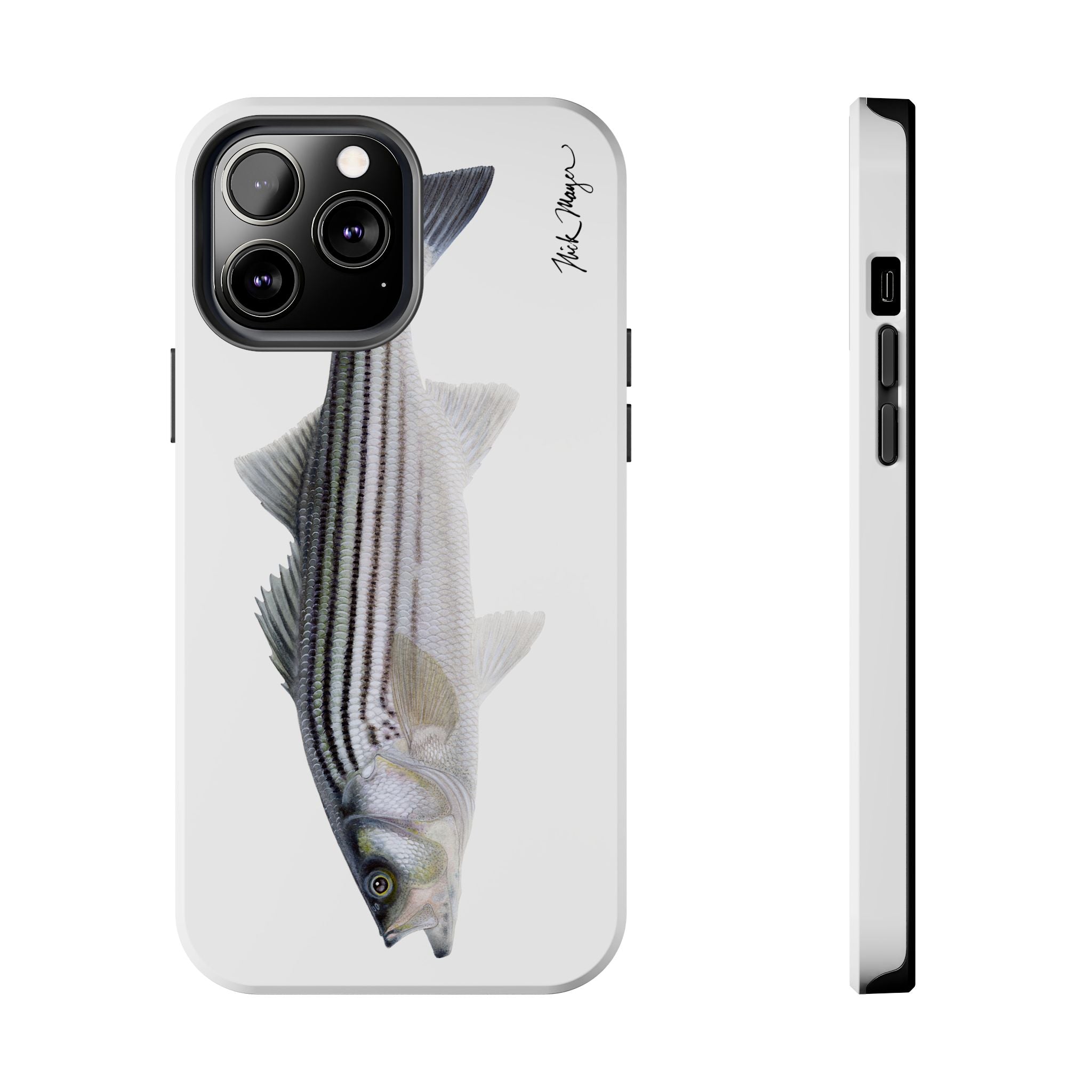 Schoolie Striper White Phone Case (iPhone)