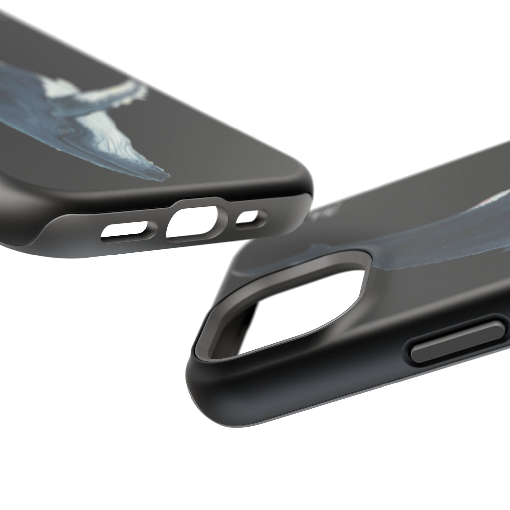 Humpback Whale MagSafe Black iPhone Case